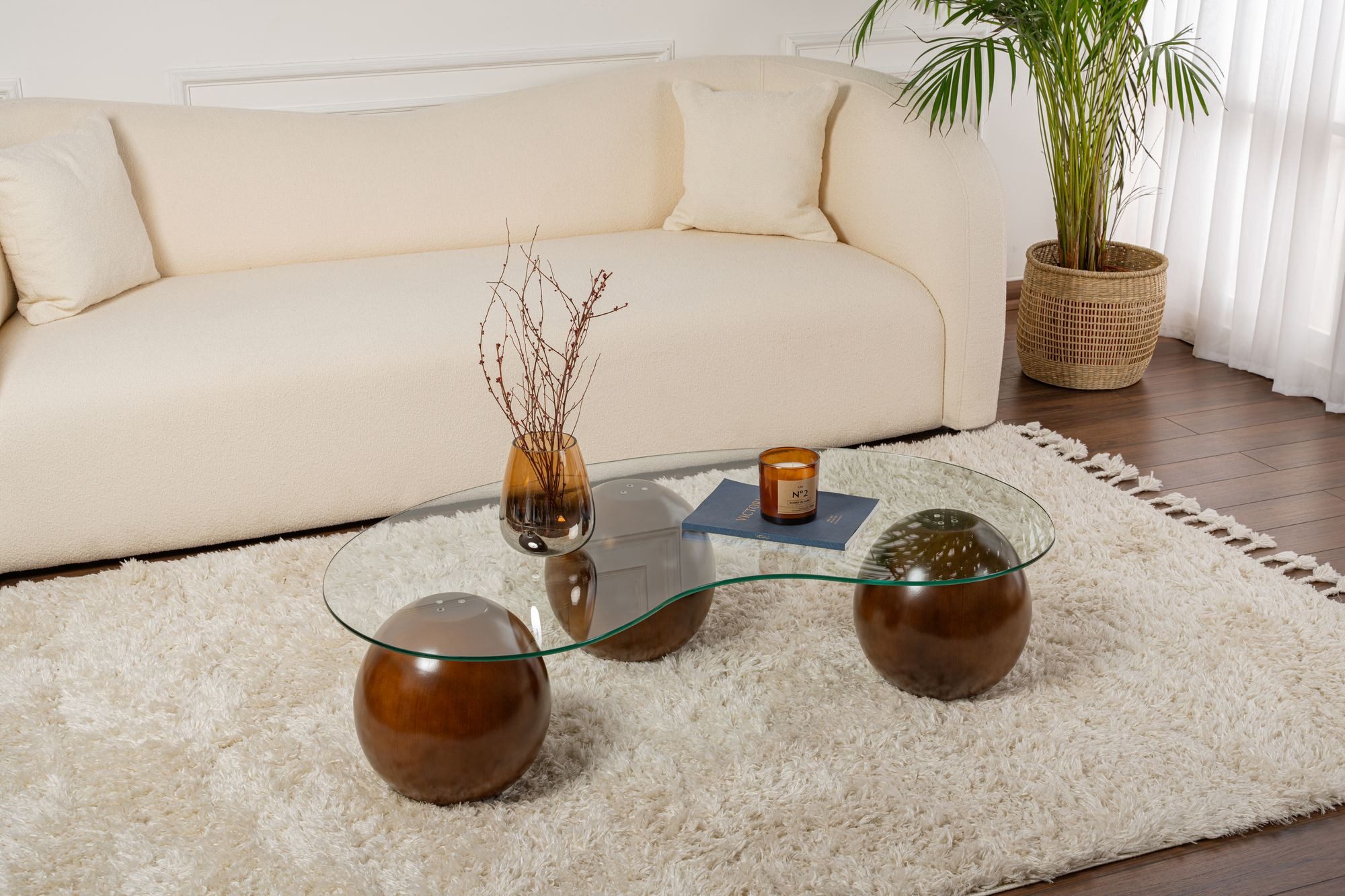 Skye Decor Couchtisch Sphere (1 Tisch), Organisch geformte Tischplatte
