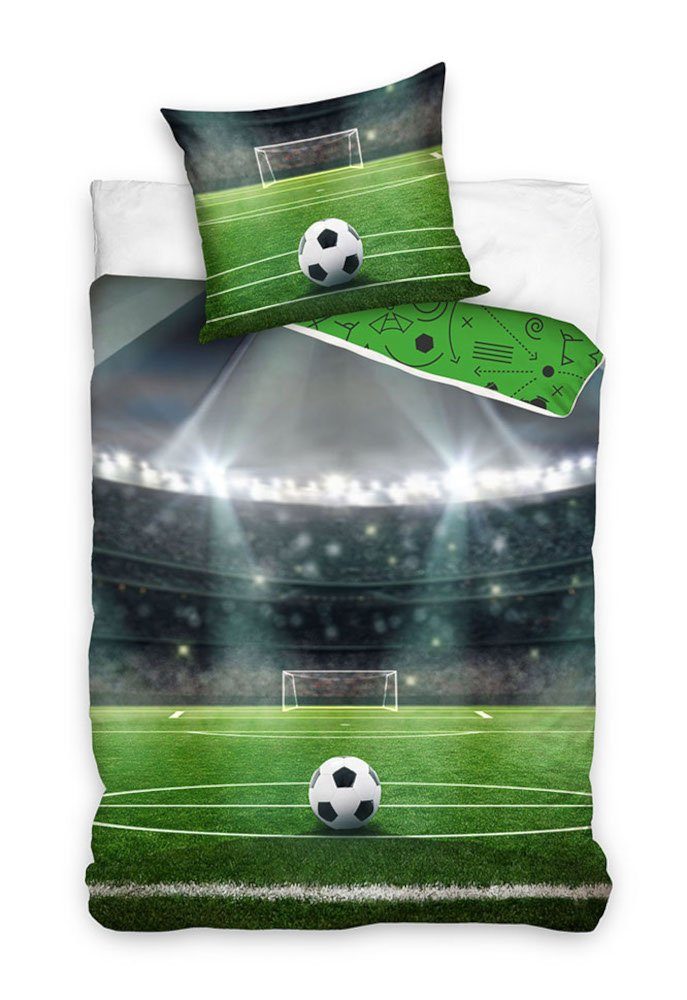 Carbotex Jugendbettwäsche Fußball Bettwäsche 135 x günstig online kaufen
