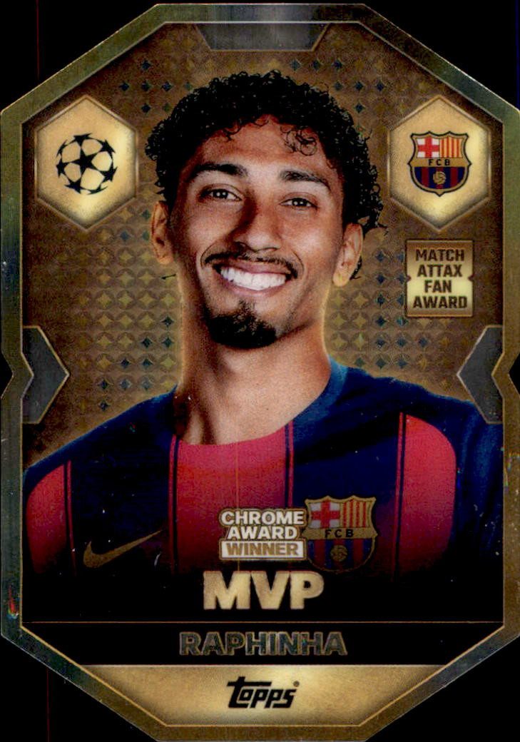 Topps Sammelkarte CA1 - Raphinha - Chrome Award Winner - 2025/2026