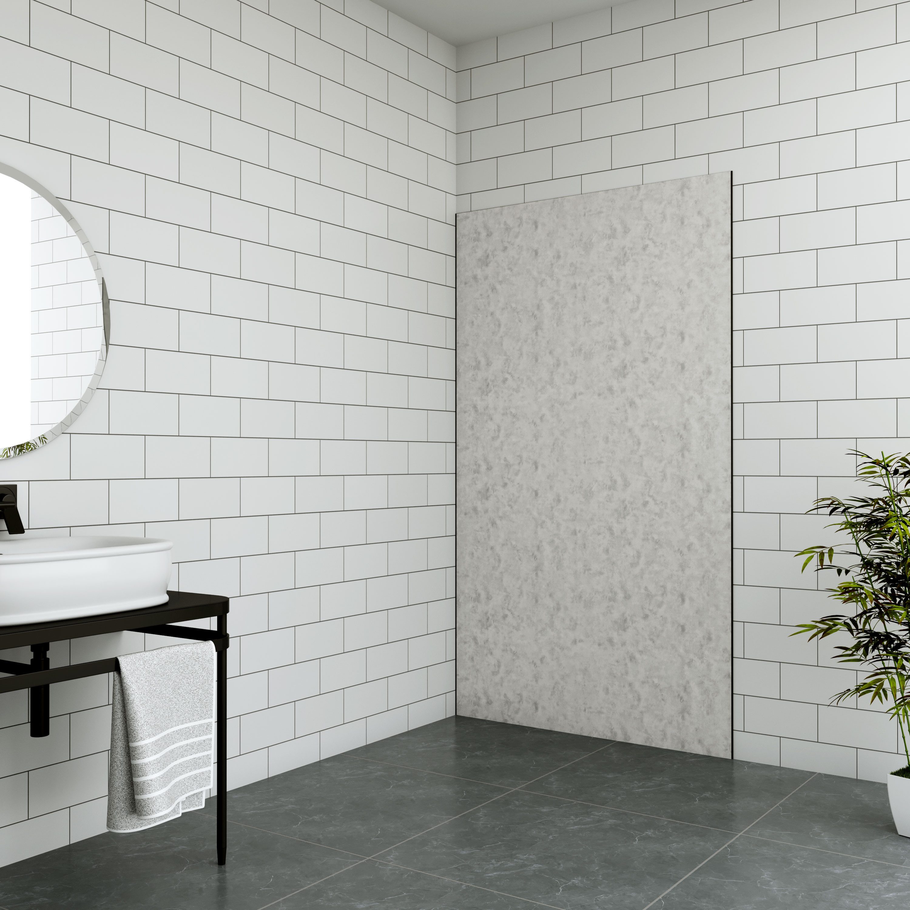 AICA Duschwand Duschrückwand PE-Aluminium Duschrückwände Verbundplatten Dus günstig online kaufen