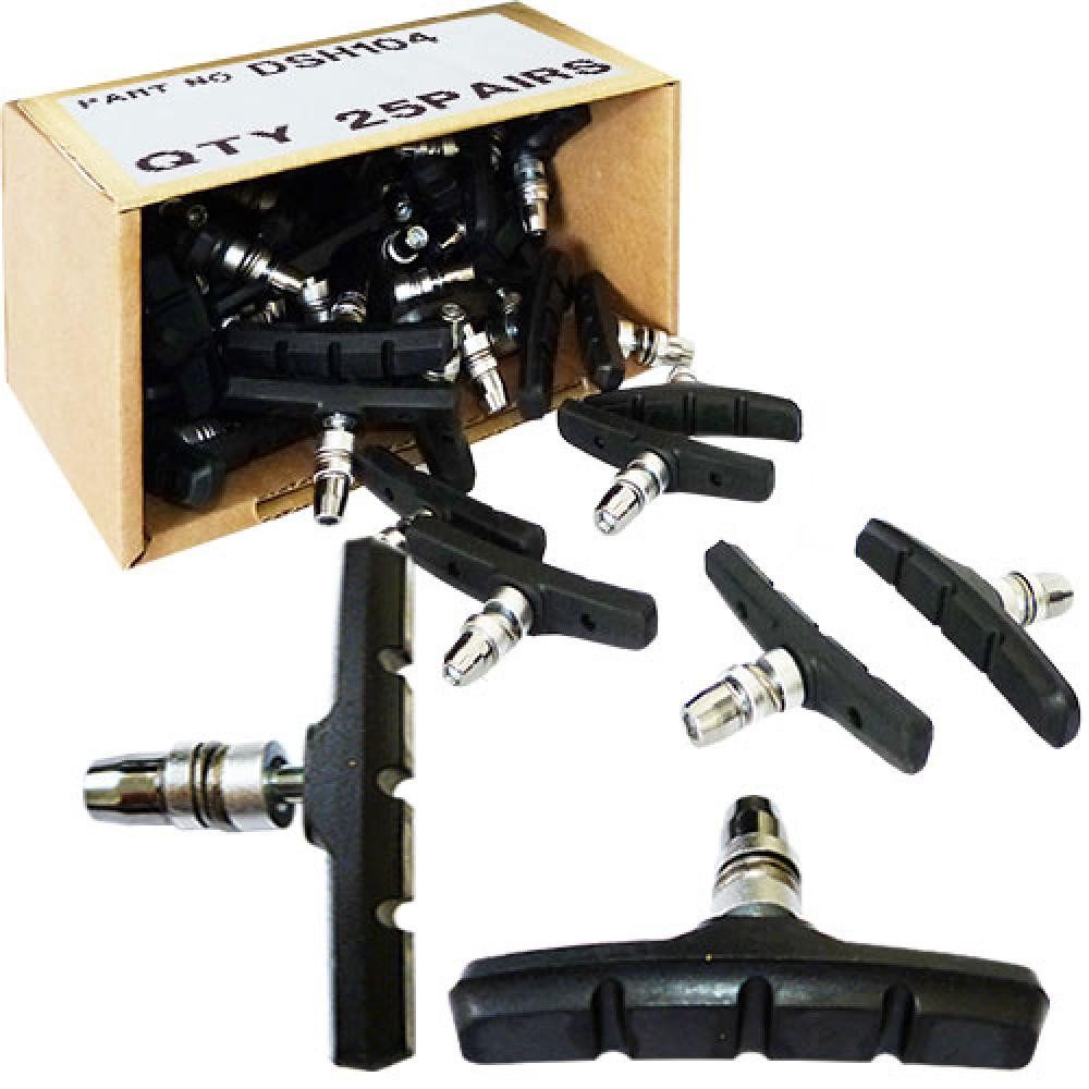 Fibrax Felgenbremse Fibrax Bremsschuhe SH104 V-Brake L70mm 25 Paar symm für Aluminiumfelge