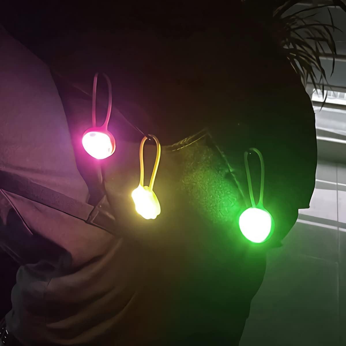 FELIXLEO Fahrradreflektor LED Blinklicht Schulranzen 3 Stk Reflektoren Kinder