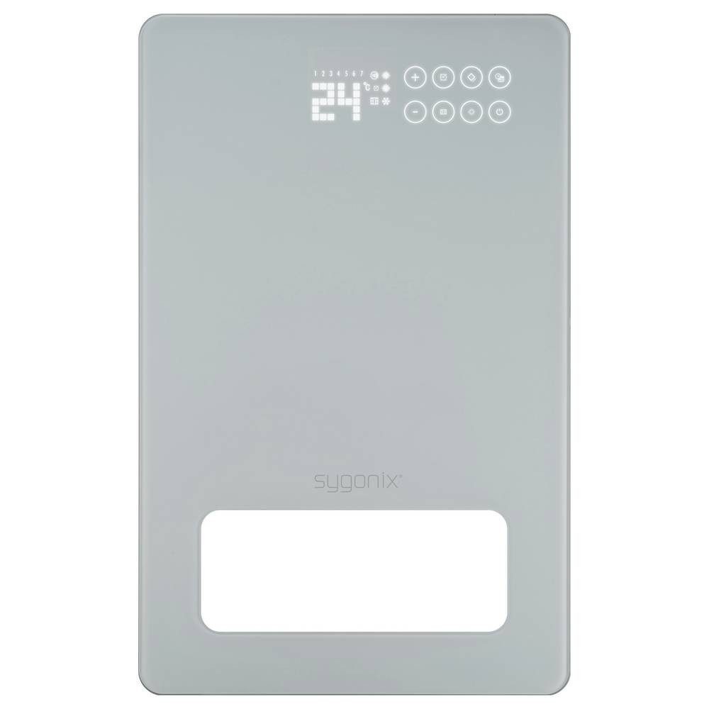 Sygonix Heizgerät SY-6735642 Heizgerät 20 m² Weiß, mit beleuchtetem LED-Display, Mit Ein-/Aus-Schalter, Touchscreen, Wand