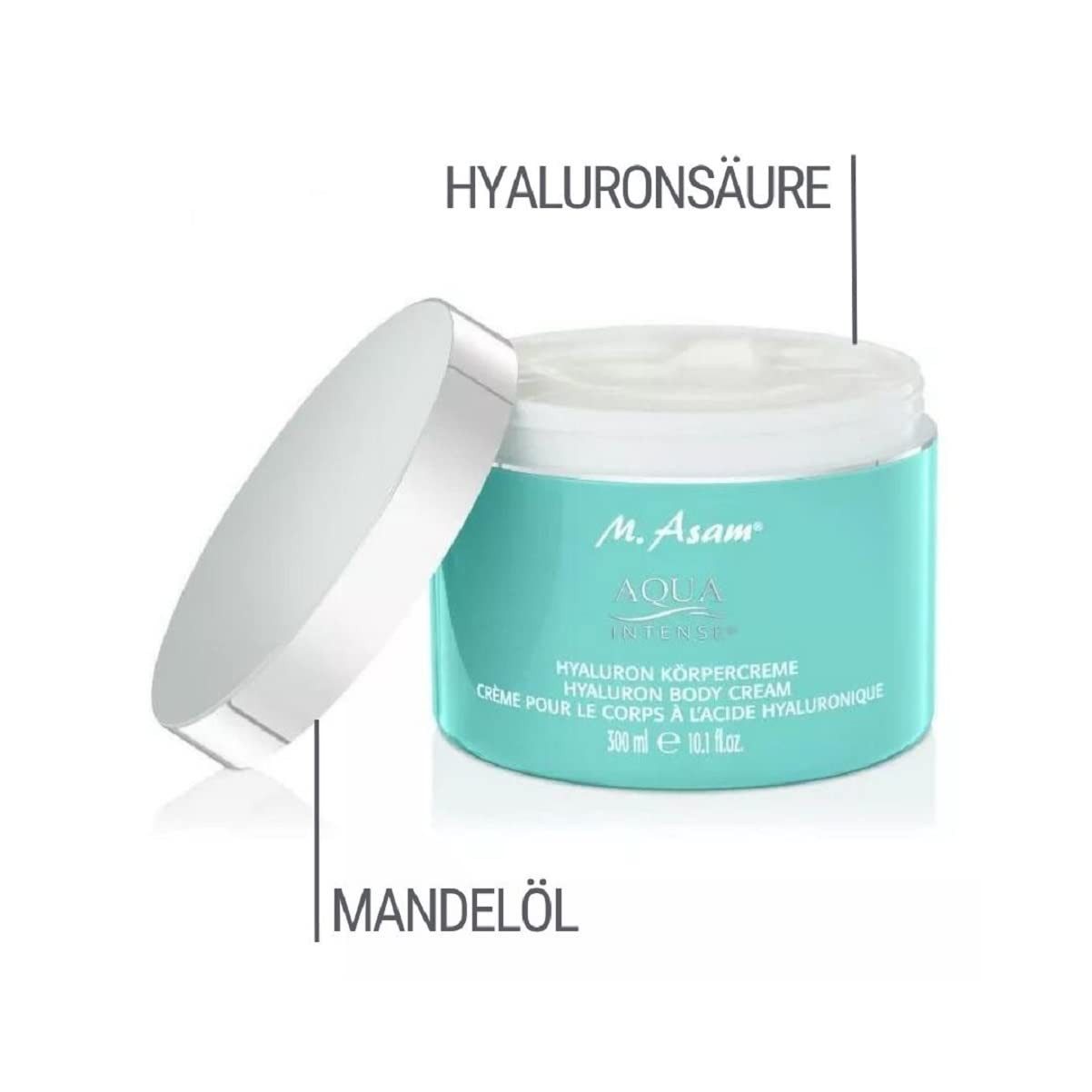 asambeauty Körpercreme M. Asam AQUA INTENSE Hyaluron Körpercreme, 300 ml, 1-tlg.