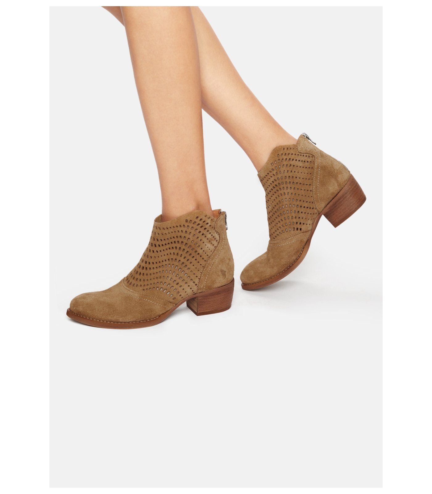 Felmini Stiefelette Veloursleder Cowboy Stiefelette günstig online kaufen