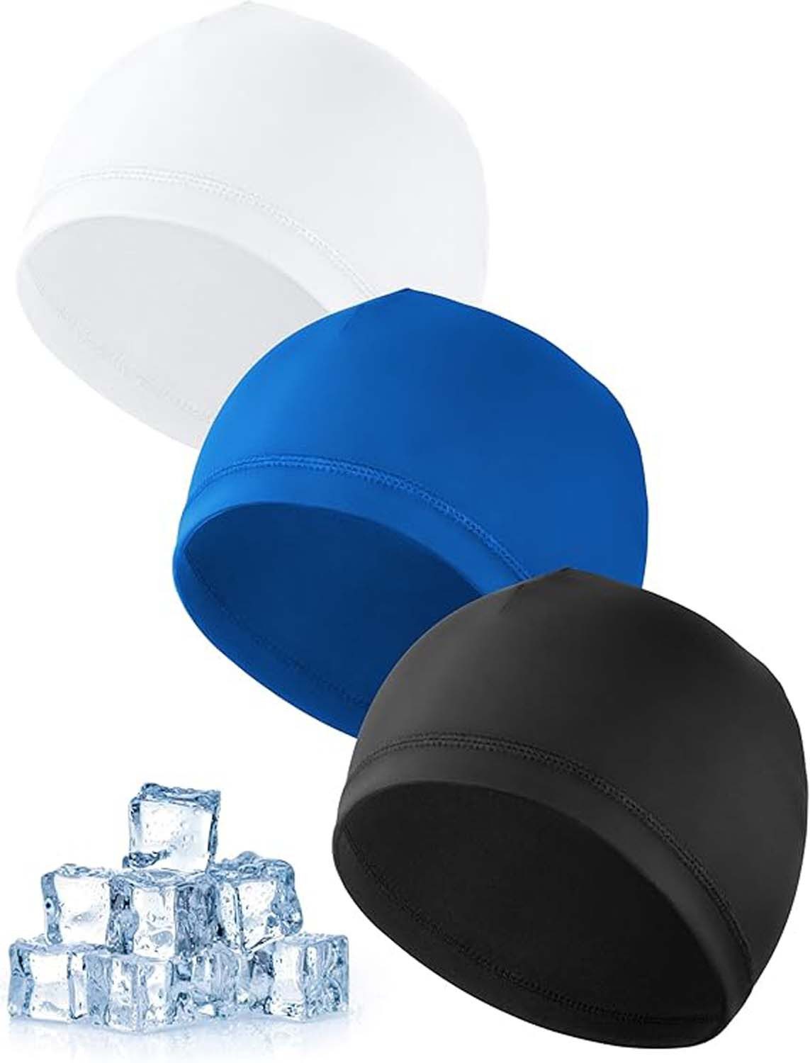 Strickmütze 3 Stück Cooling Fahrradmütze Unter Helm, Atmungsaktiver