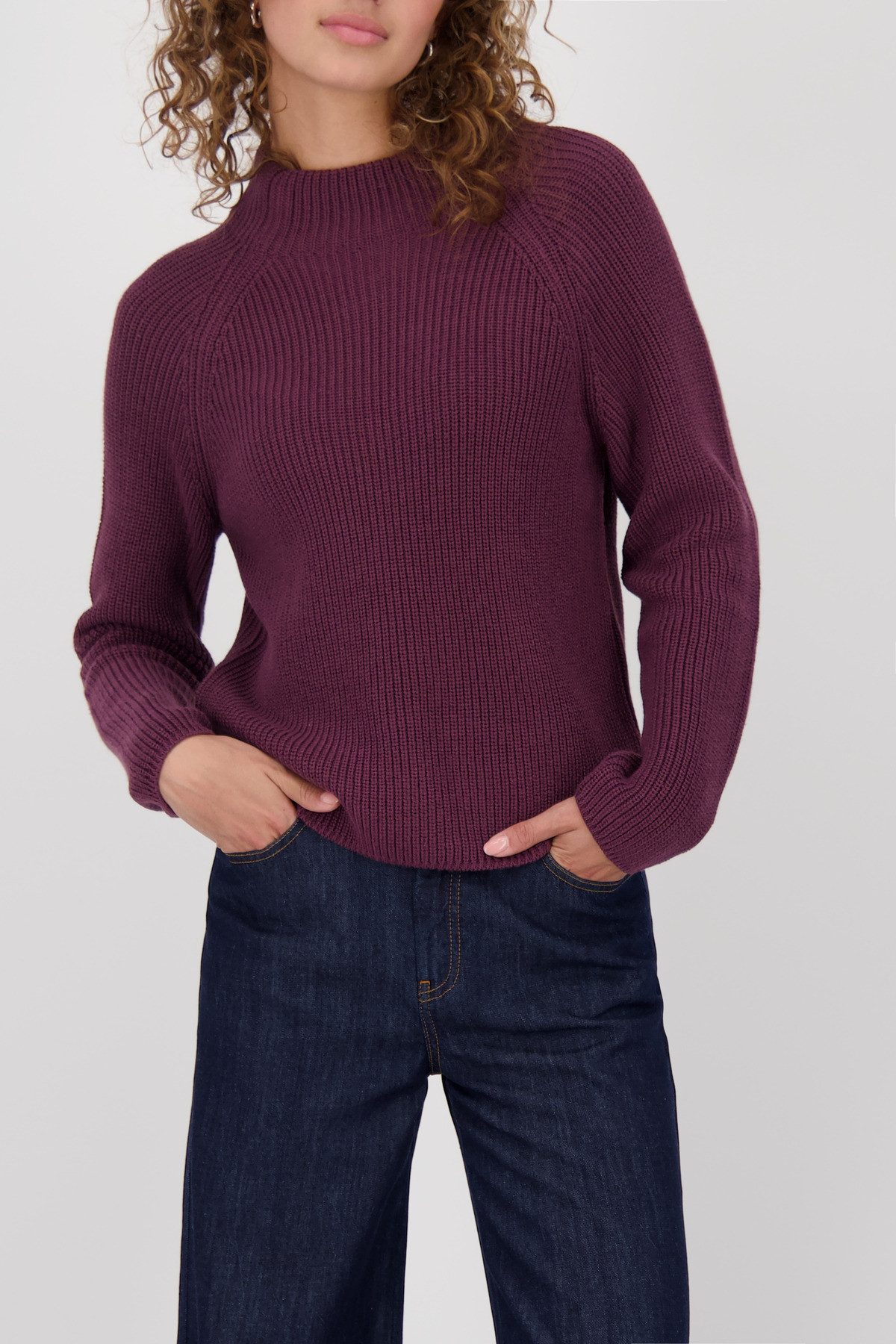 Monari Strickpullover Pullover Basic Perlfang Regular günstig online kaufen