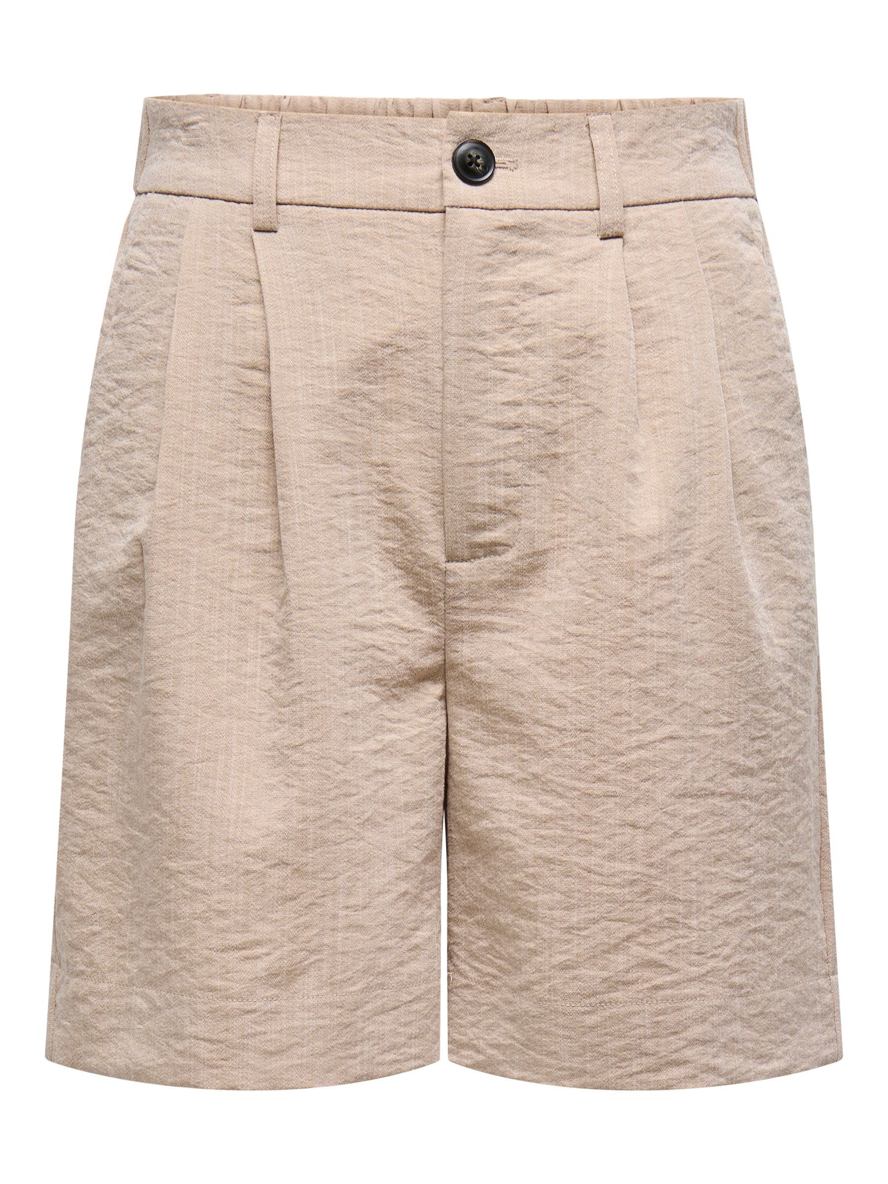 ONLY Shorts Modische Leinenoptik mit elastischem günstig online kaufen