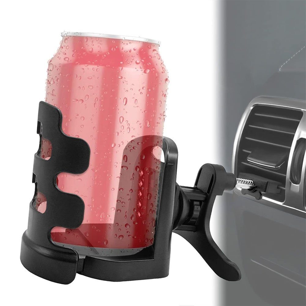 cm einstellbar, (Schwarz) TUABUR Auto-Getränkehalter, 7,5 Tassenuntersetzer