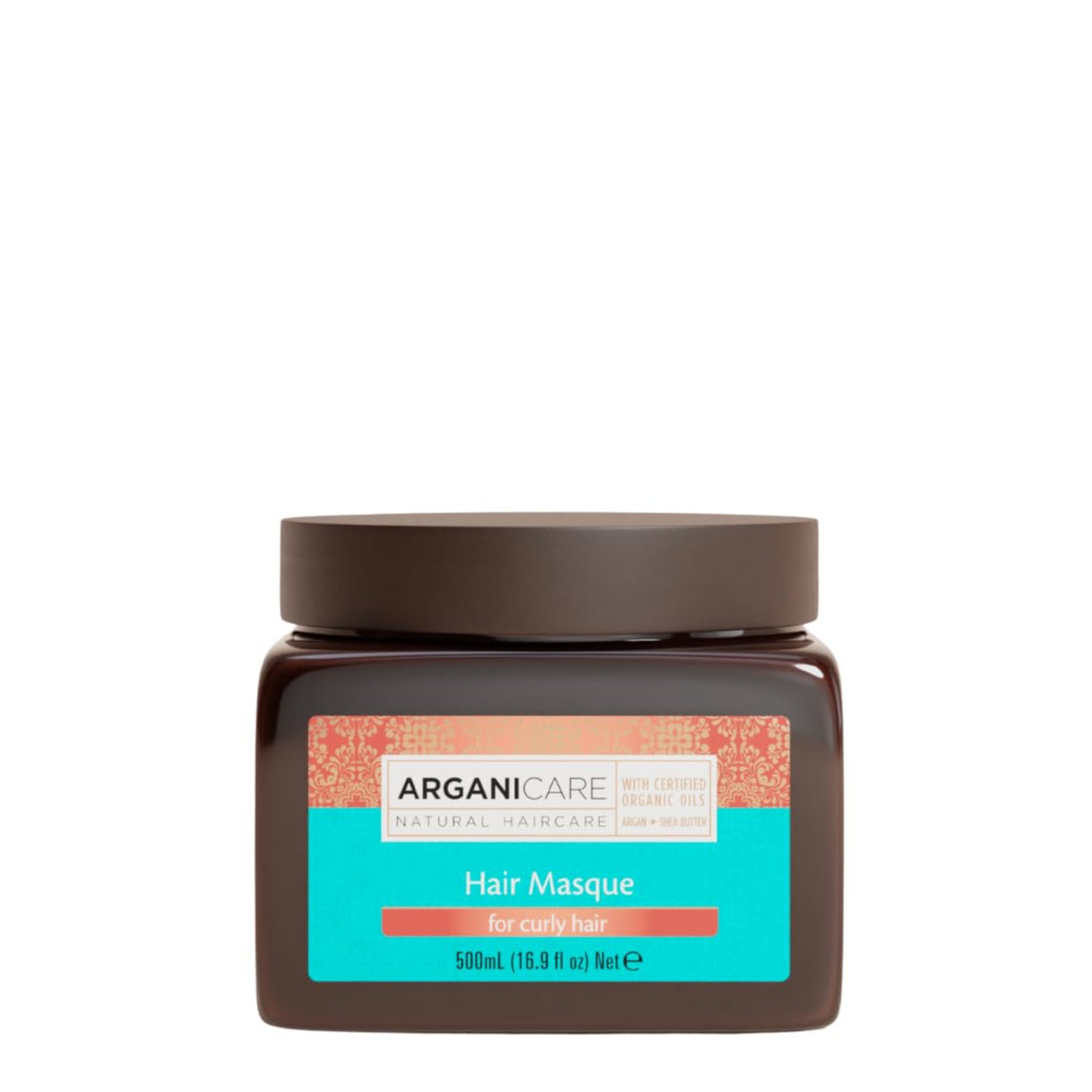 Arganicare Haarmaske Argan Hair Masque for curly Hair 500 ml, Intensive Pflege & Definition für lockiges Haar