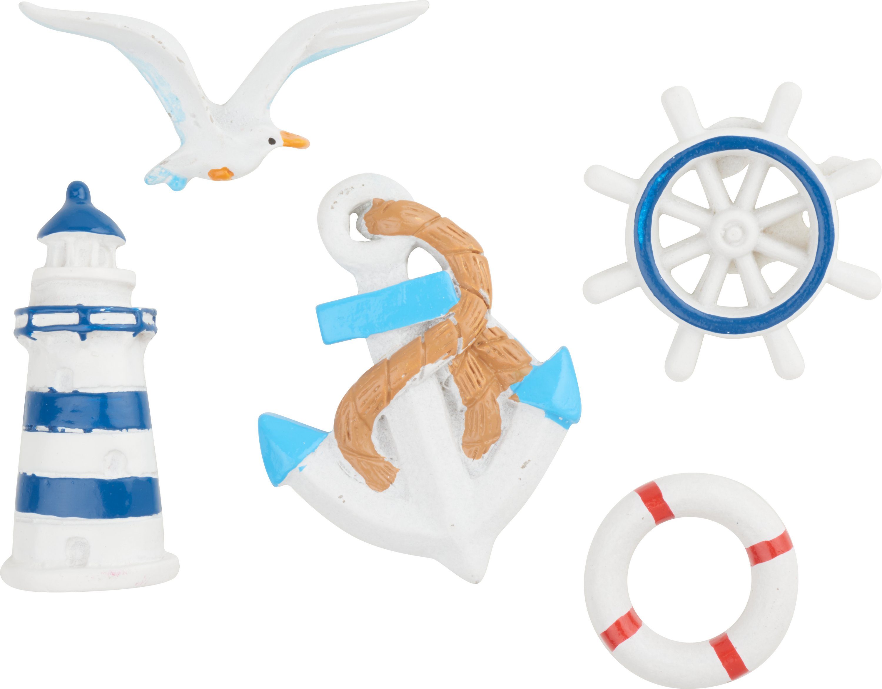 HobbyFun Streudeko, (5-tlg), 2,5 cm - 5 cm, 5 Stück