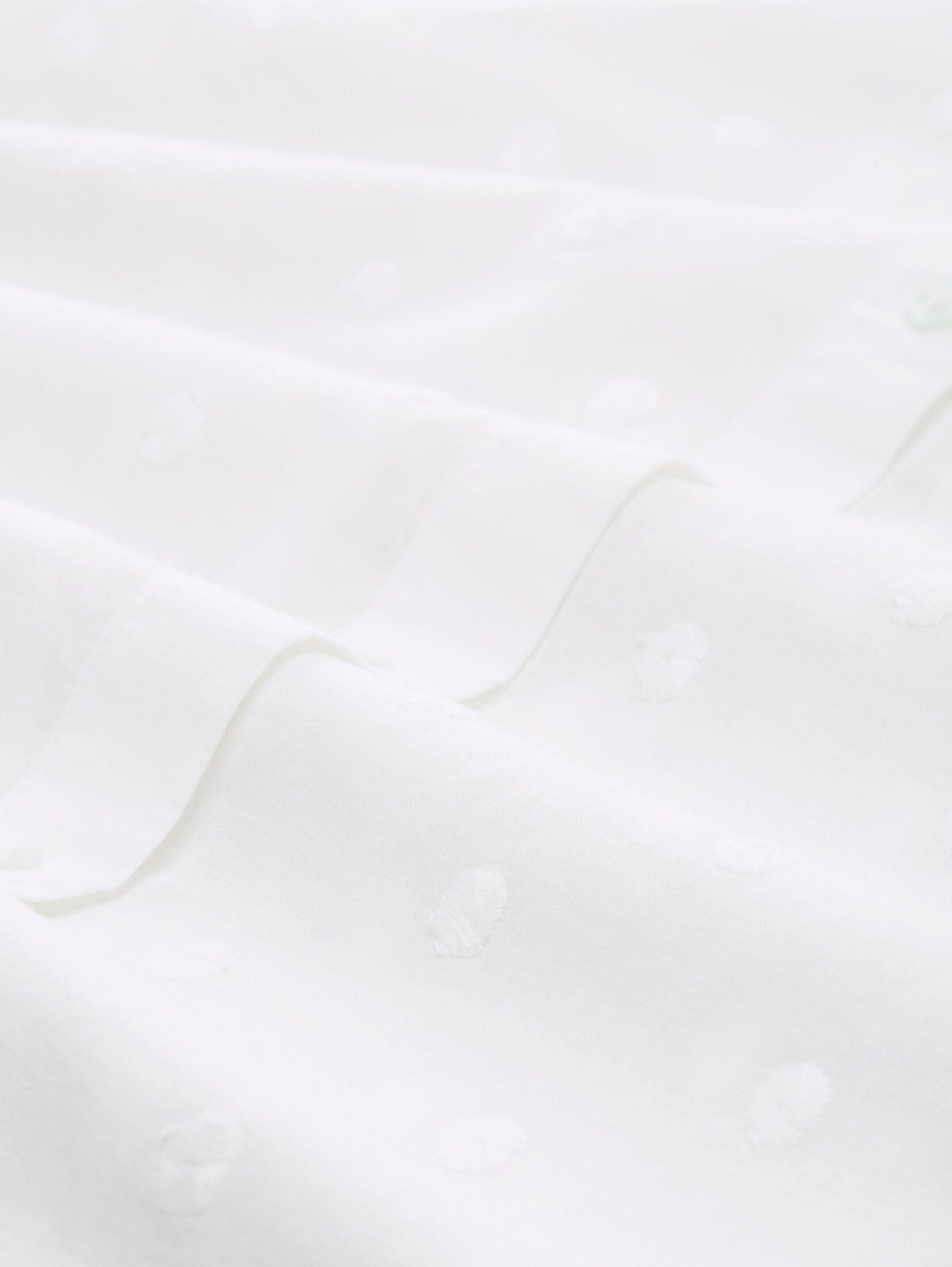 TOM TAILOR Denim Langarmbluse Blusen & Shirts Hemdbluse mit gepunkteter Struktur