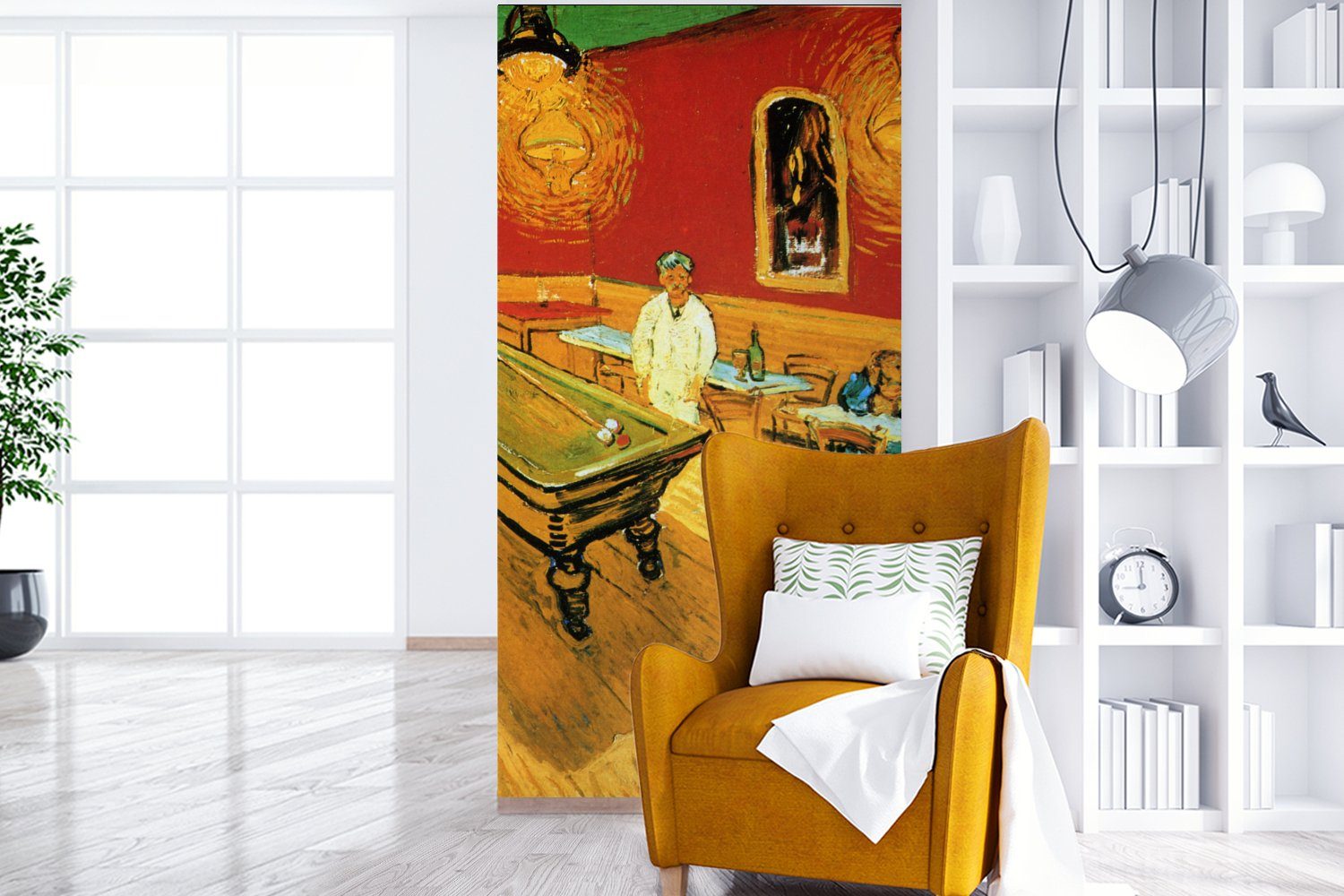 Vliestapete Nachtcafé - Gogh, Fototapete St), MuchoWow für Matt, Fototapete (2 bedruckt, Wohnzimmer van Küche, Das Vincent Schlafzimmer