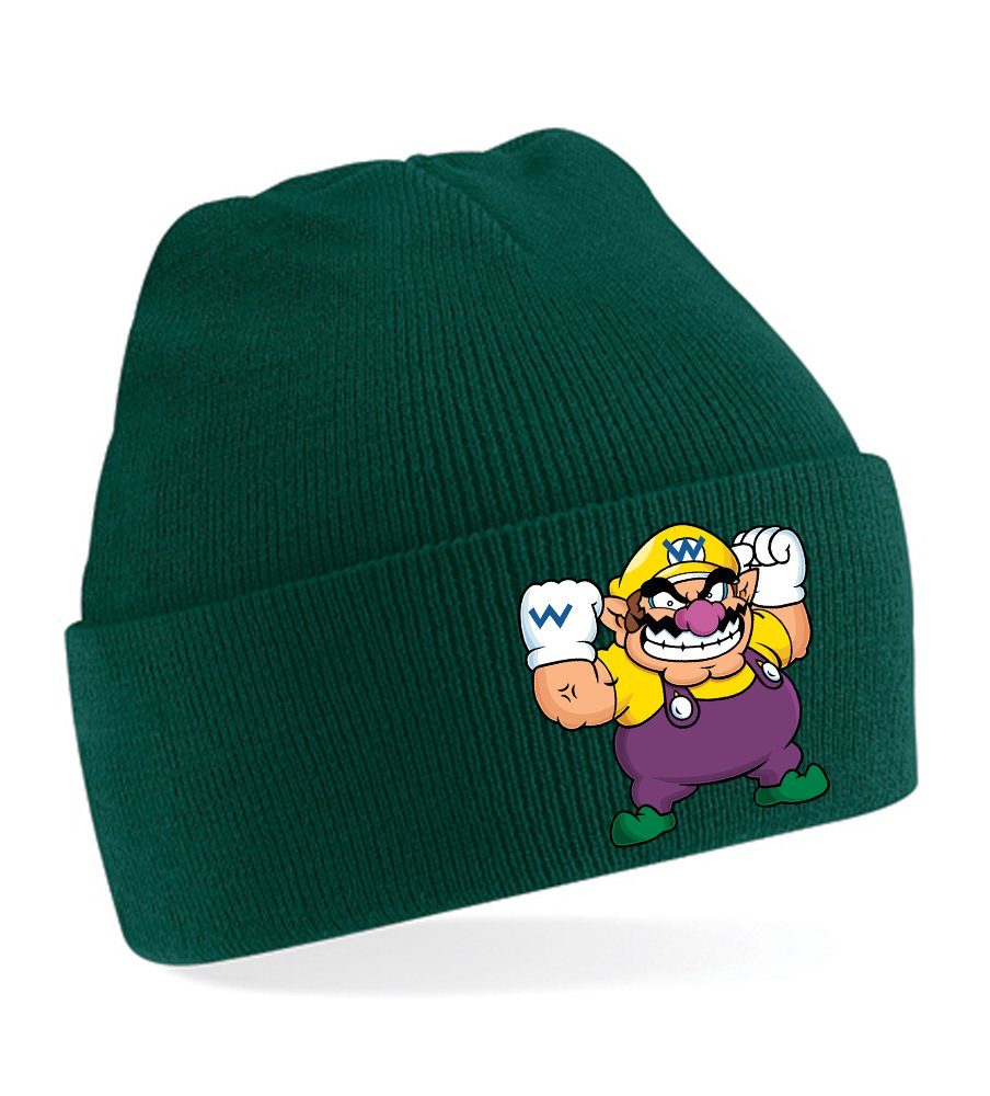 Blondie & Brownie Beanie Unisex Erwachsenen Mütze Wario Mario Gegner Gaming Flaschengrün