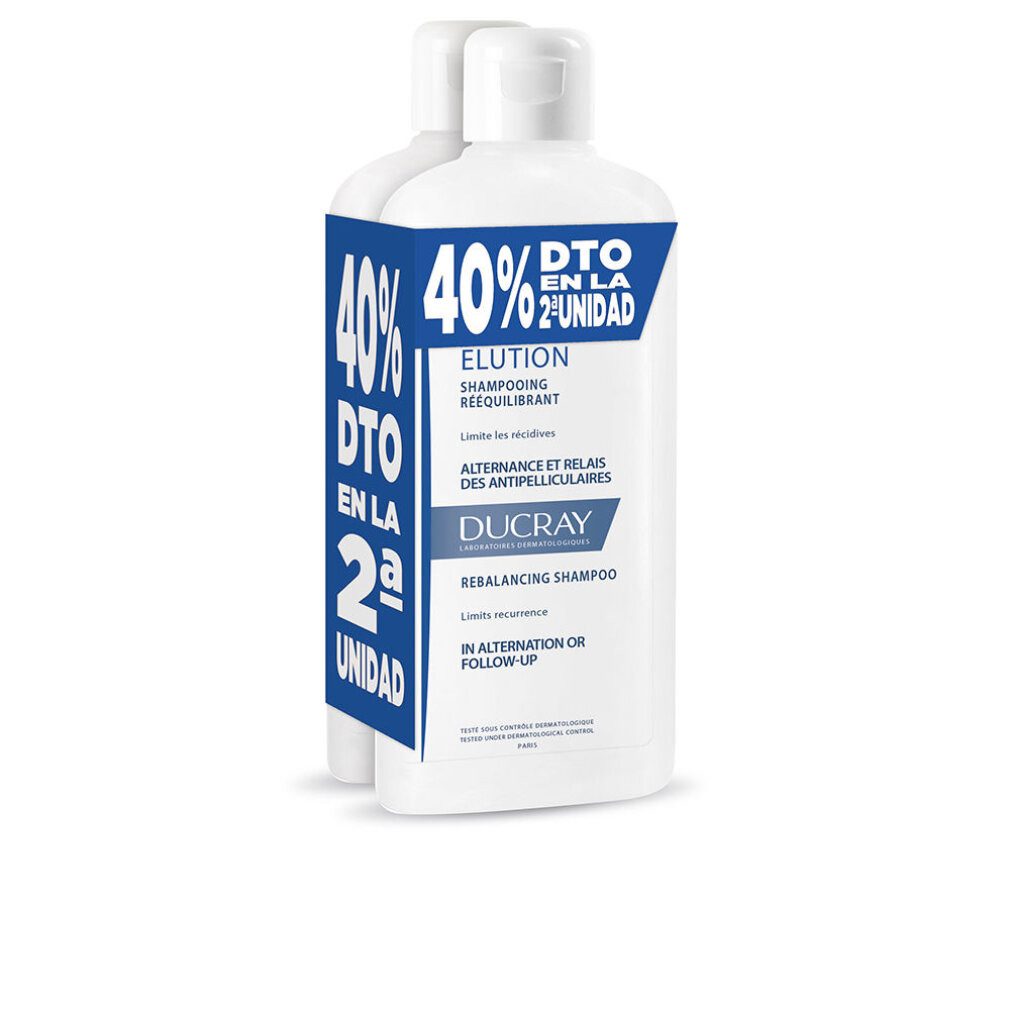 Ducray Haarshampoo ELUCION champú reequilibrante anticaspa promo 2 x 400ml