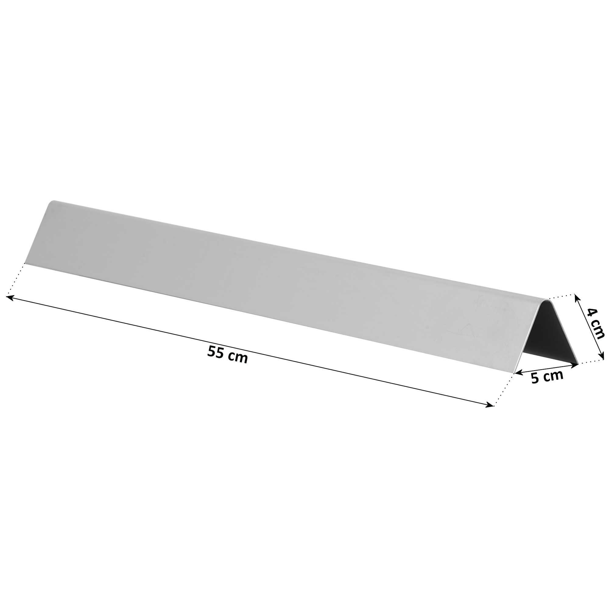 BBQ-Toro Gasgrill Edelstahl Flammenverteiler Set (5 Stück), 55 x 5 cm, Aromaschienen