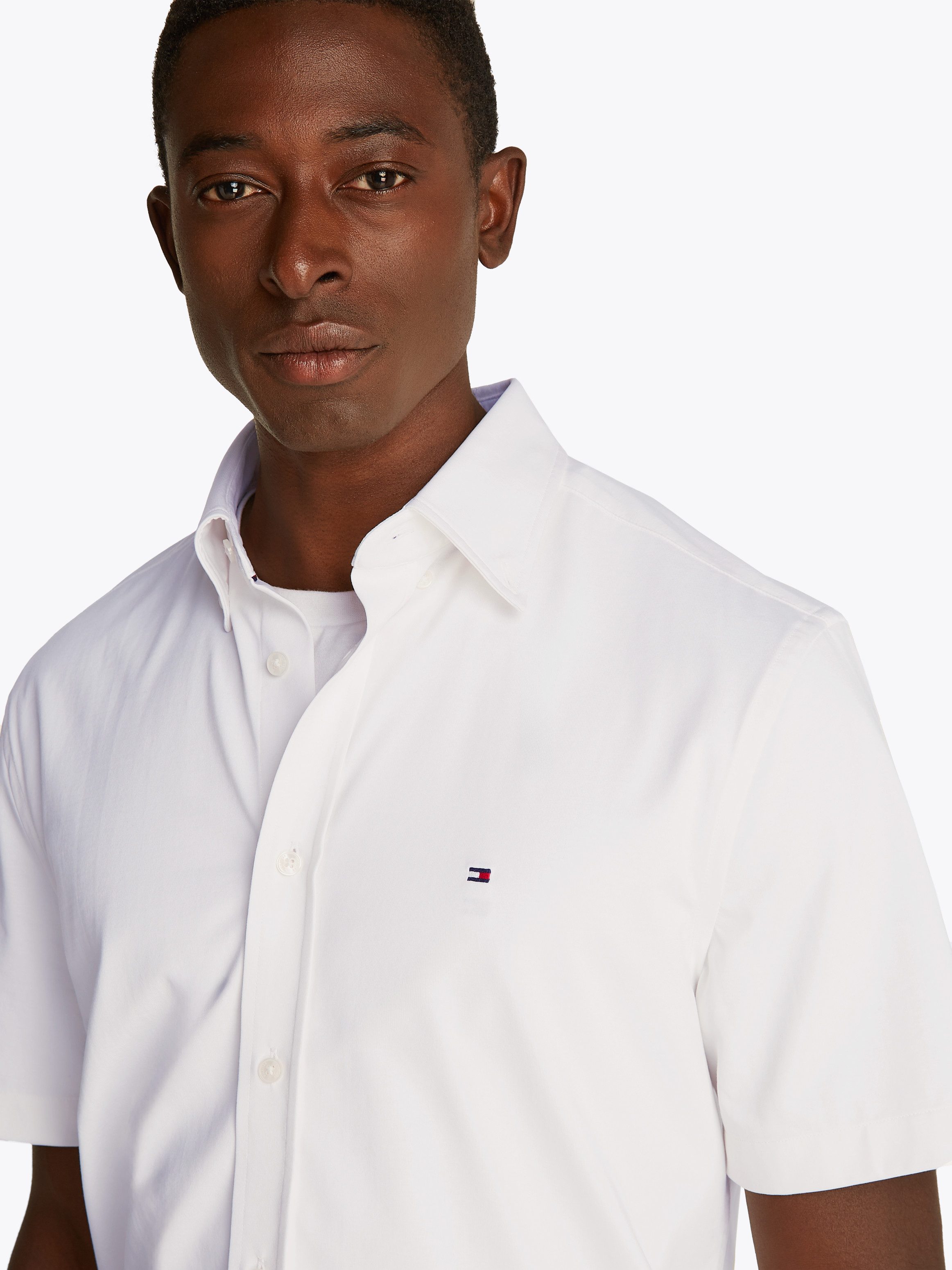 Tommy Hilfiger Kurzarmhemd PERFORMANCE KNIT SOLID SS SHIRT günstig online kaufen