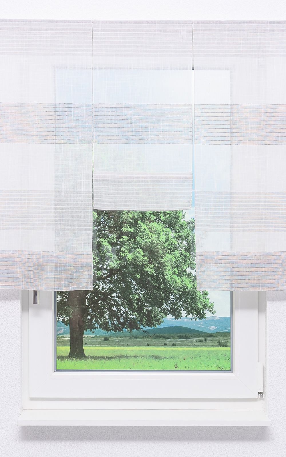 LYSEL® Scheibengardine SET Scheibenhänger MiniFLV Streifenstyle günstig online kaufen