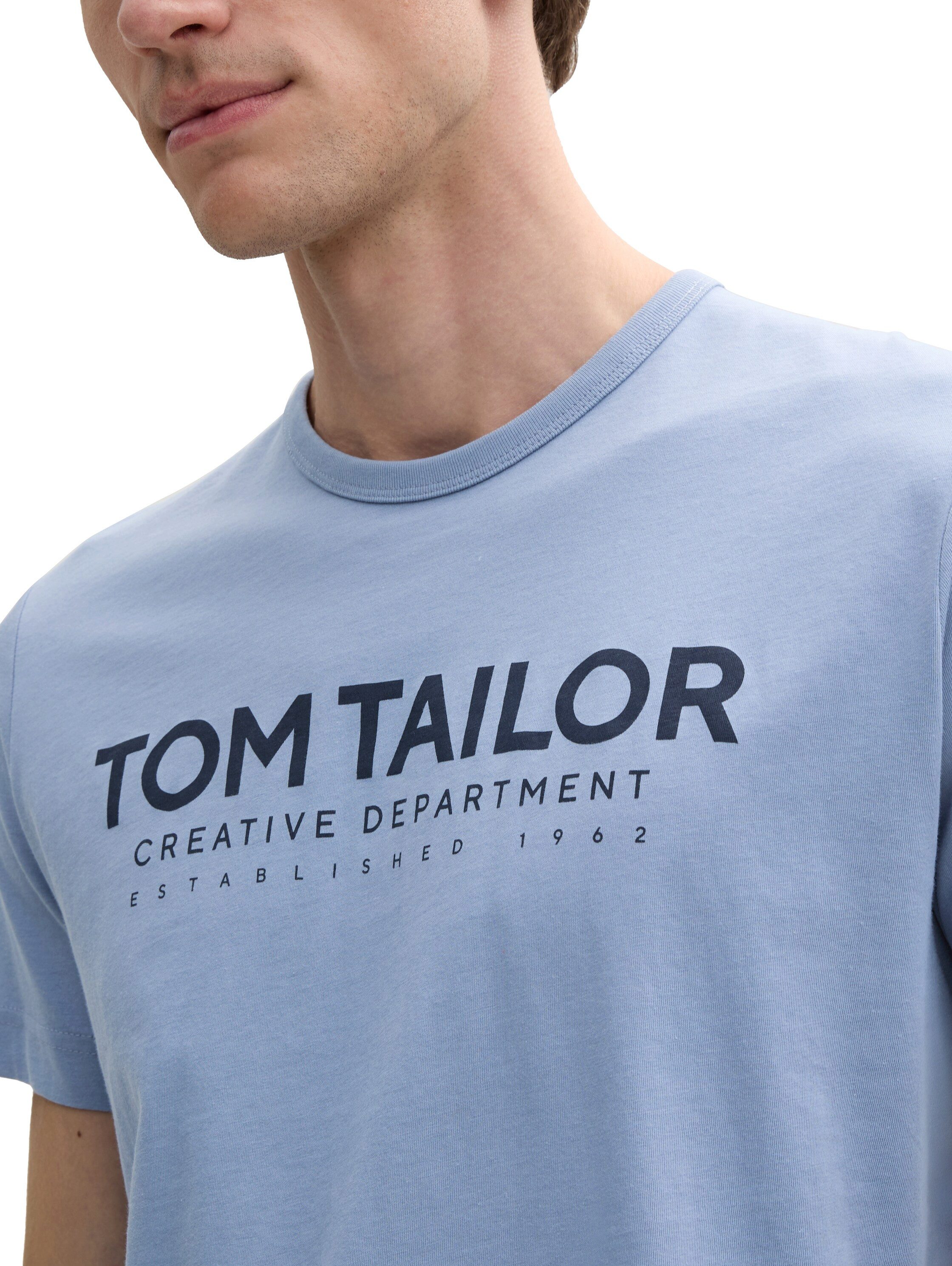 TOM TAILOR Rundhalsshirt mit Logoprint