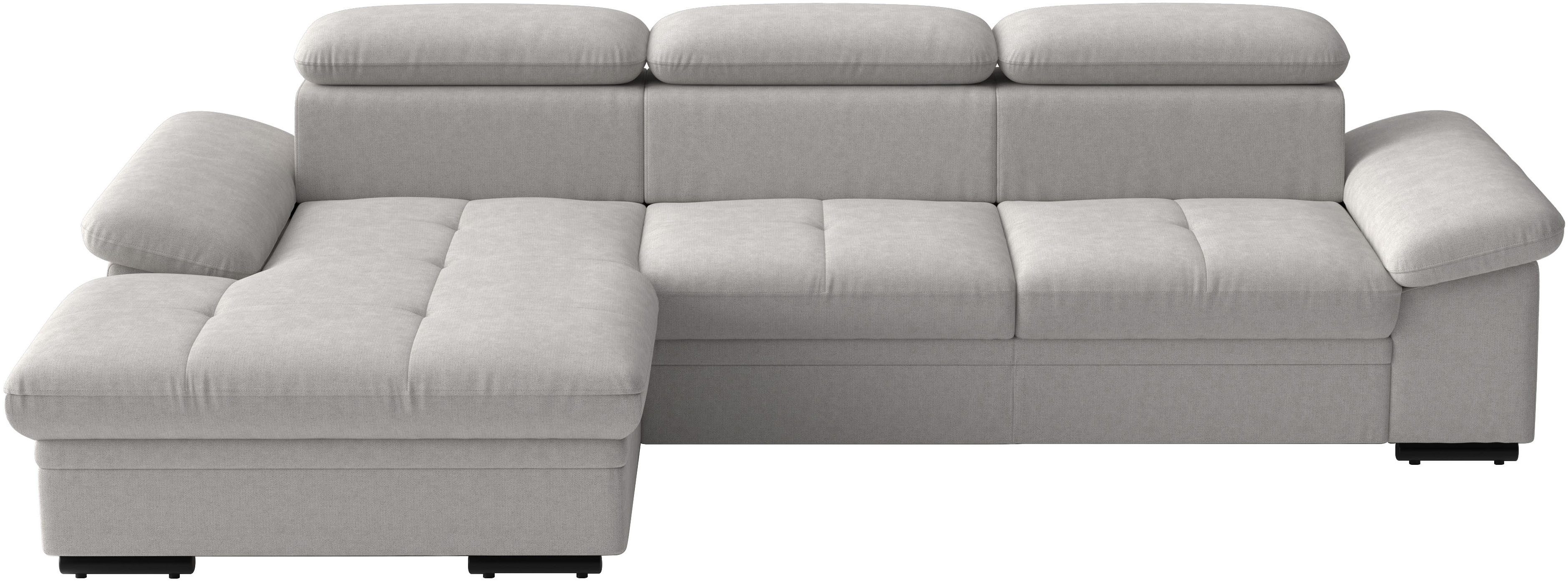 sit&more Ecksofa Viola, L-Form, B: 260 cm, optional Bettfunktion,inkl Armteil- & Kopfteilverstellung