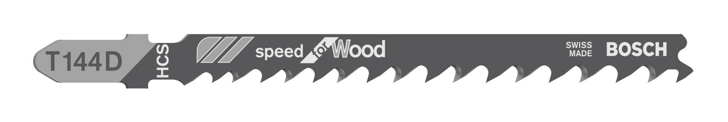 BOSCH Stichsägeblatt (5 Stück), T 144 D Speed for Wood - 5er Pack