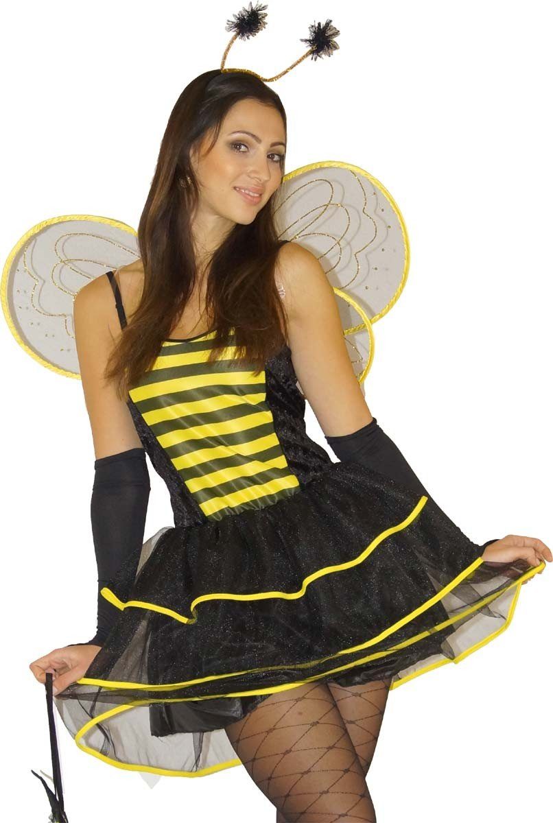 Maylynn Kostüm Bienenkostüm Kostüm Biene Faschingskostüm frech und sexy 5-teilig