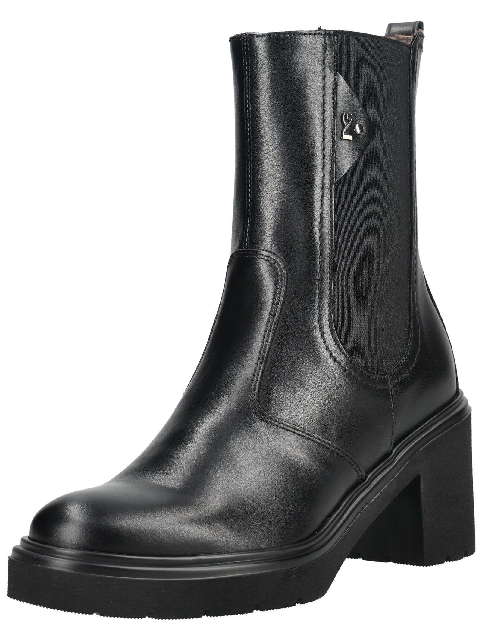 Nero Giardini Nero Giardini Stiefelette Leder/Textil High-Heel-Stiefelette