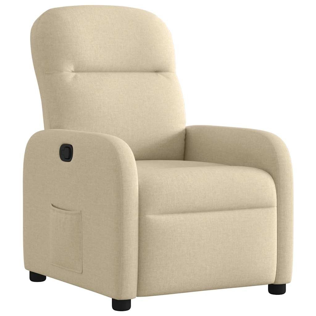 vidaXL Sessel Relaxsessel Creme Stoff (1-St) günstig online kaufen