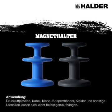 Halder KG Gummihammer HALDER Plusbox Klassiker SIMPLEX Schonhammer D60 + Magnethalter