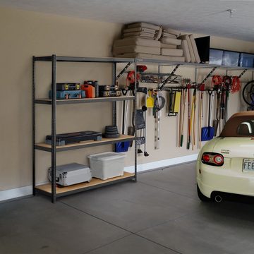 Yaheetech Schwerlastregal, Lagerregal 180x150x45cm (HxBxT) Standregal Garage