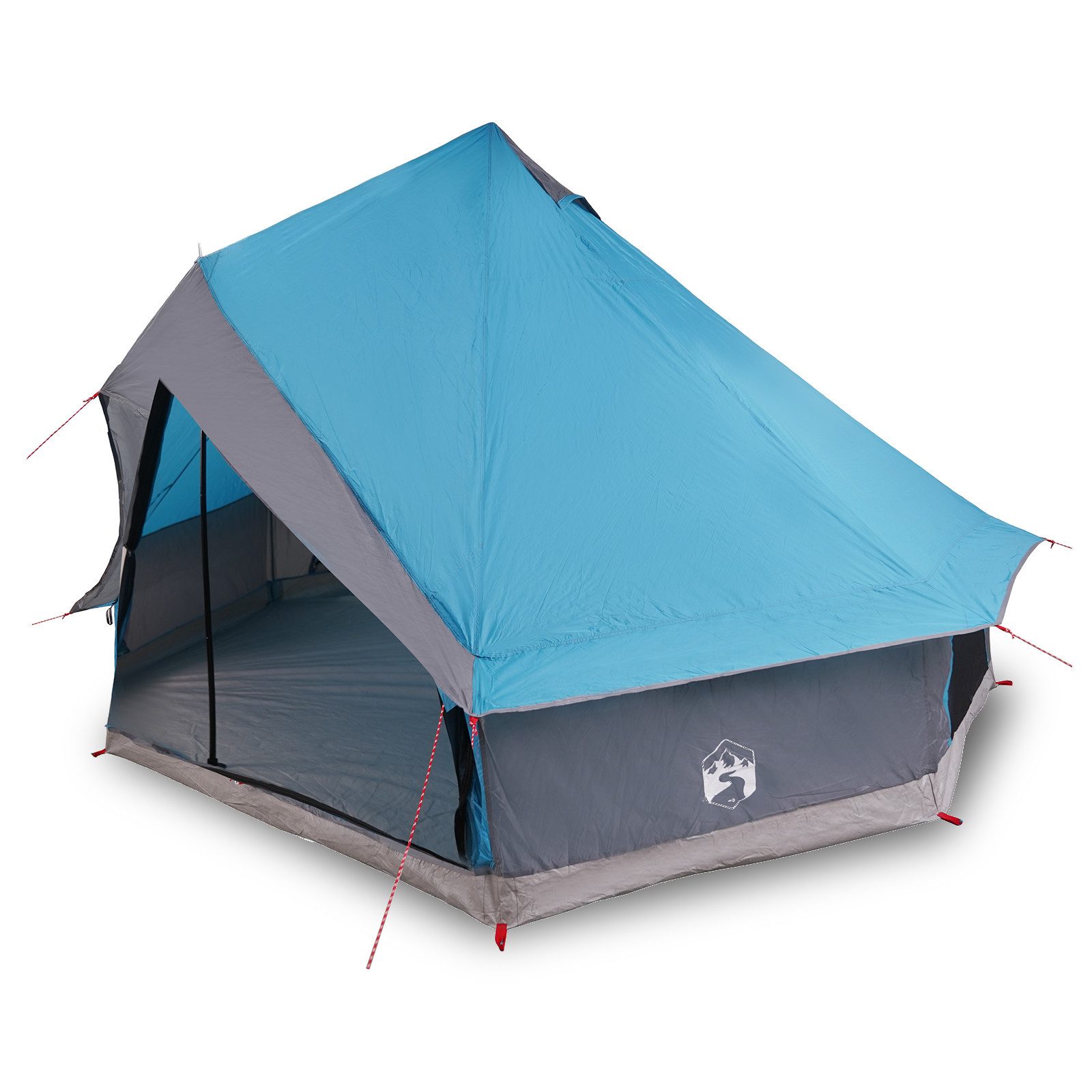 vidaXL Tipi-Zelt Familienzelt Tipi Blau 8-Personen günstig online kaufen
