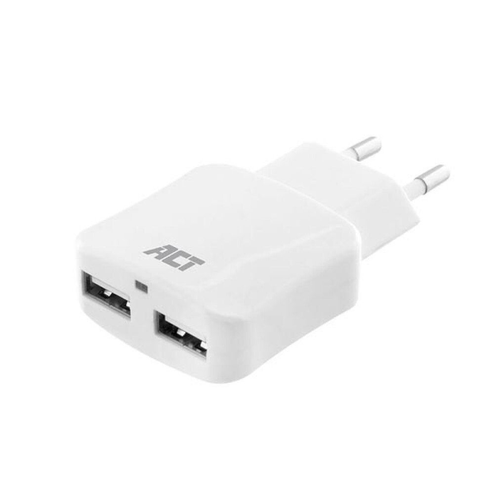 Generic USB-Ladegerät 110-240 V 2 Port smart charging 2.1 A weiß Batterie