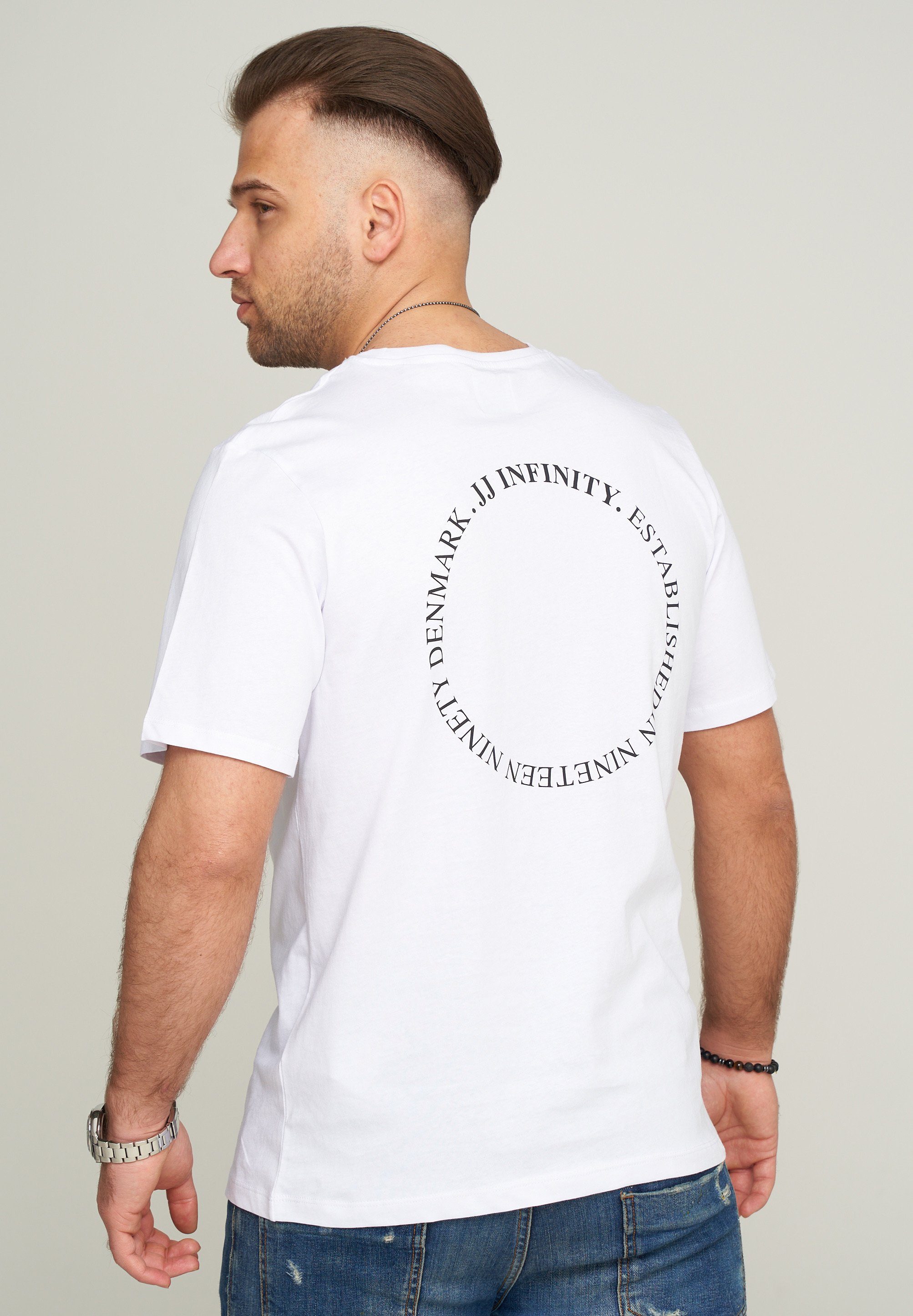 Jack & Jones T-Shirt JCOROUND INFINITY Männer Shirt mit Rundhalsausschnitt günstig online kaufen
