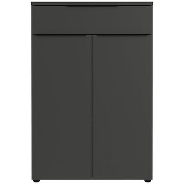 Lomadox Aktenschrank MEMPHIS-01 81cm breit, graphit mit Metallgriffen