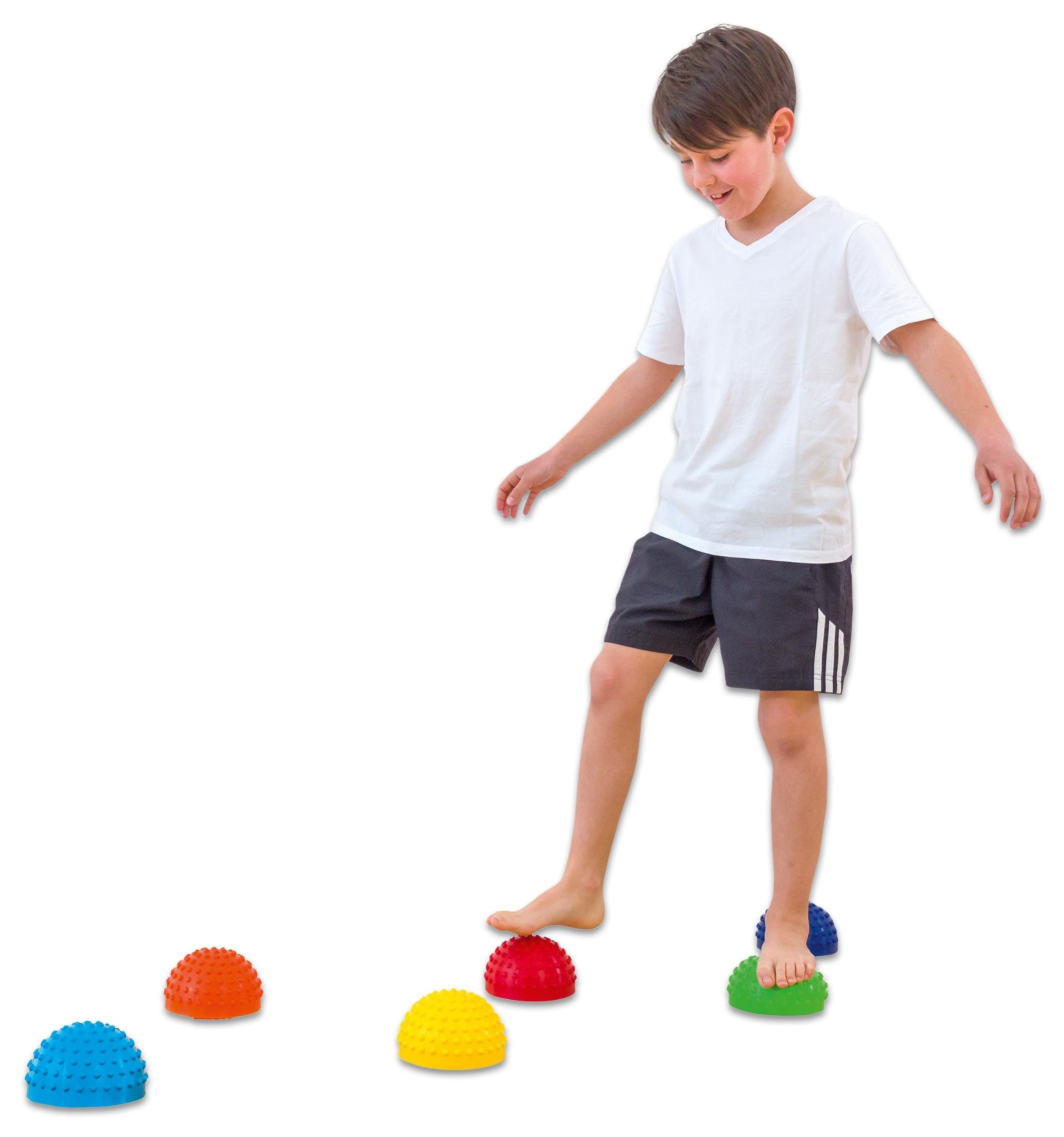 - Set 6er Balancetrainer Balancieren Sport Regenbogen Betzold Kinder Igelbälle Balancier-Igel,