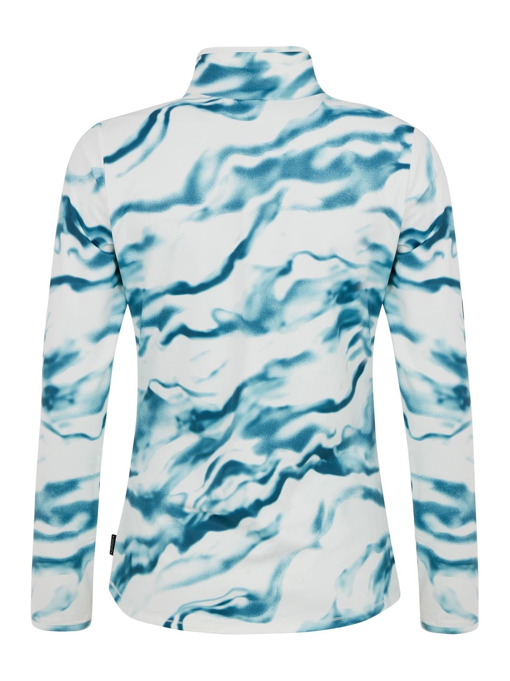 Blue Damen Skishirt Langarmshirt ZIP 1/4 Jewel (1-tlg) PRTRIKOTI Protest langärmlig