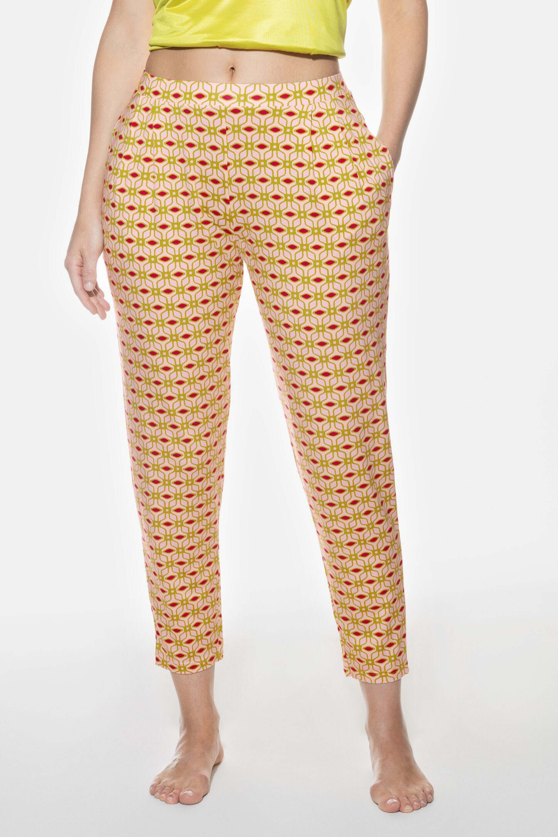 Mey Schlafhose Mey Damen Hose knöchellang Serie Fortune Geometry (1-tlg)