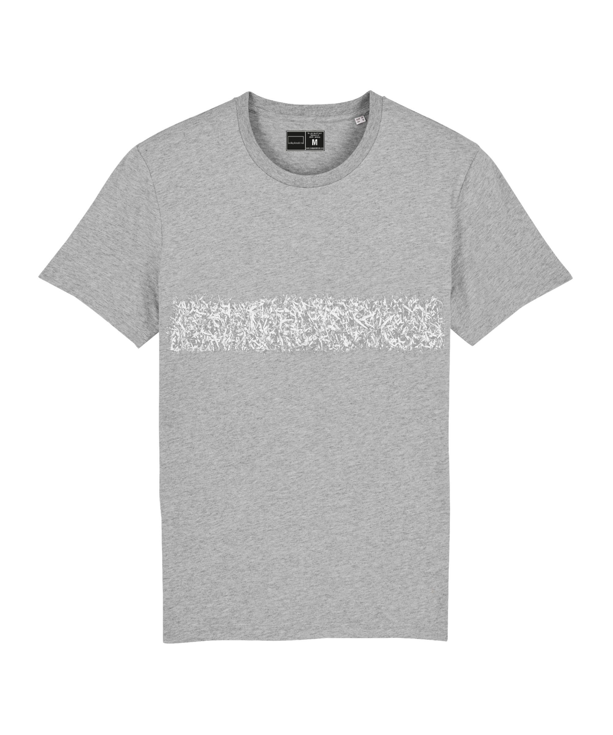 "Line-Up" T-Shirt Bolzplatzkind grau Produkt T-Shirt Nachhaltiges