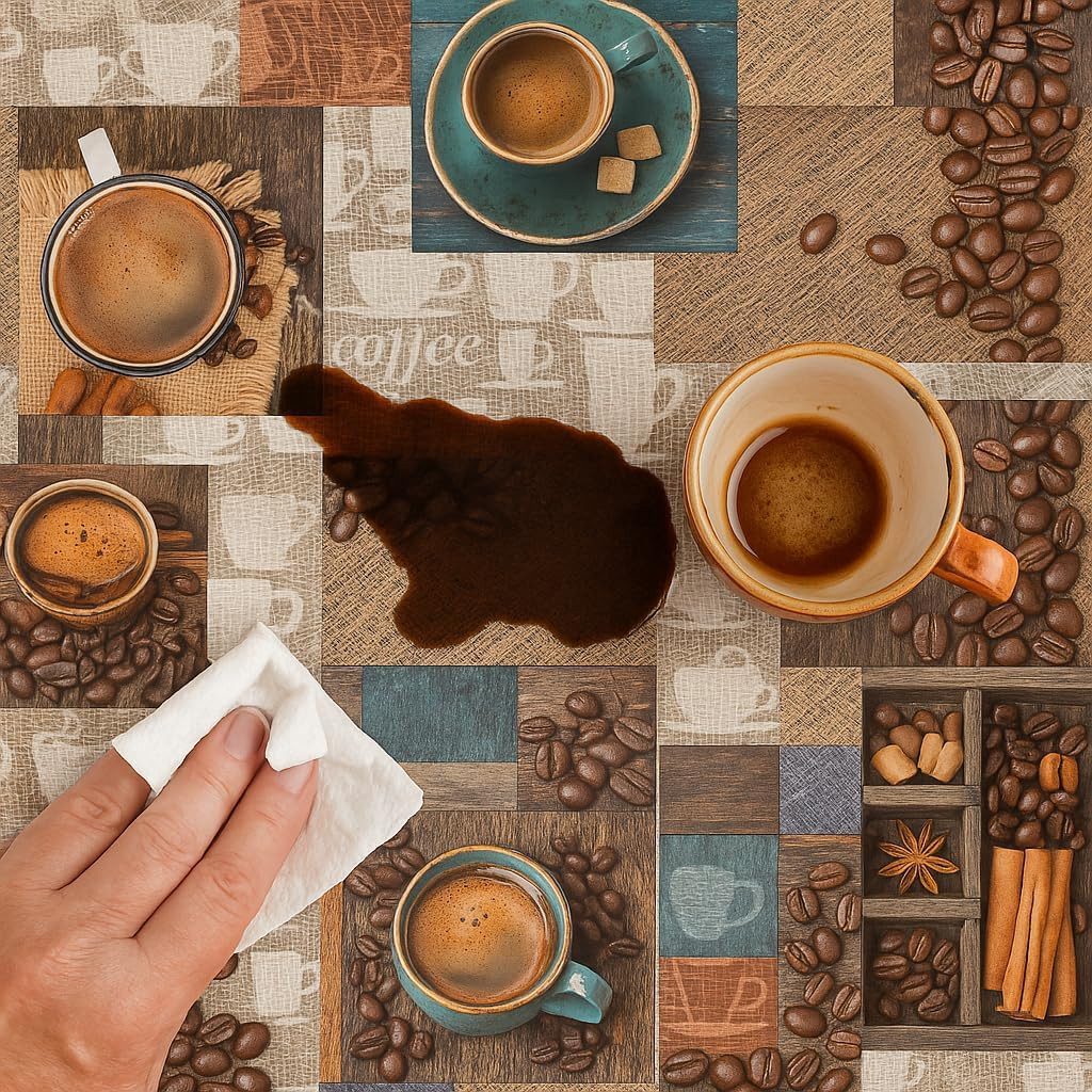 texpot Tischdecke PVC Wachstuch mit Kaffee abwischbar Wachstuchtischdecke ( günstig online kaufen