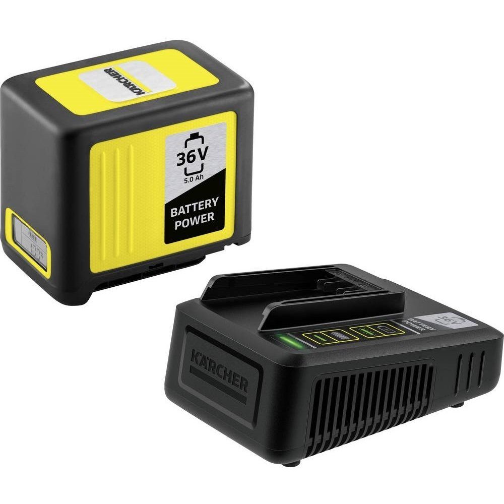 Kärcher Professional »Starter Kit Battery Power 36/50 Set - Akku &  Schnellladegerät - schwarz/gelb« Werkzeug-Akku-Ladetechnik