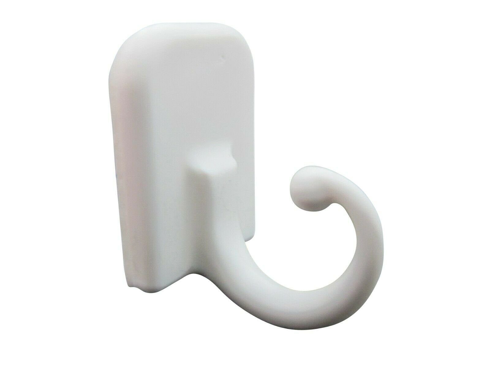 rewagi Klebehaken Raffhaken - Klebehaken,- weiß – Breite: 17mm Höhe: 24 mm Tiefe: 20 mm, Badezimmer, Türen, Vorhänge, Seilhalter, (4-St), Verkaufseinheit: 2, 4, – Bild 4 von 4