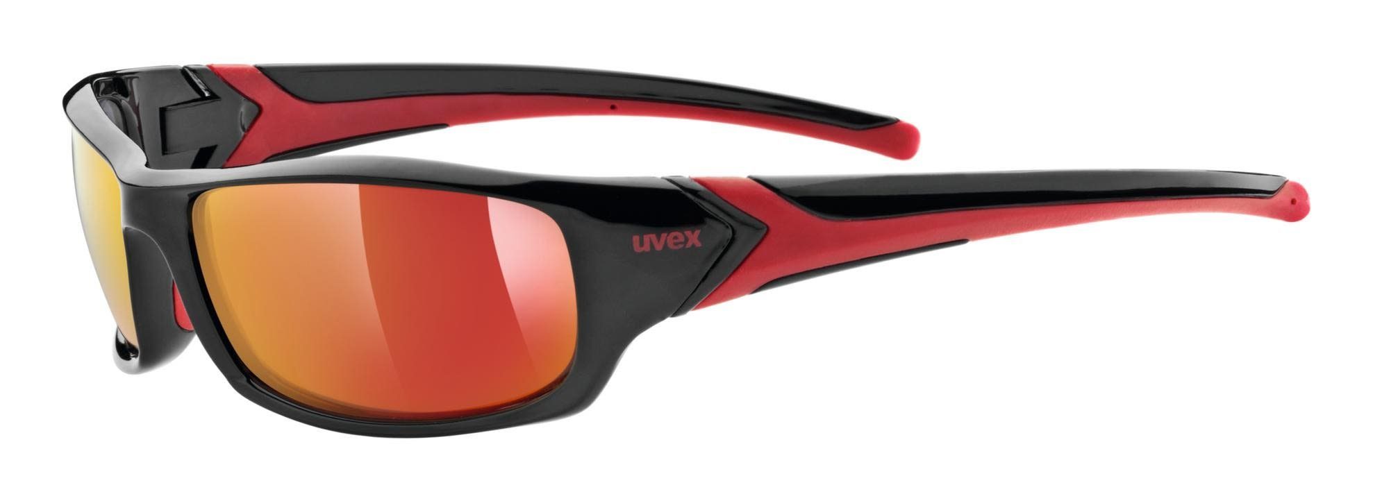 Uvex Sonnenbrille Uvex Sportstyle 211 Accessoires Black Red - Mirror Red Cat. 3