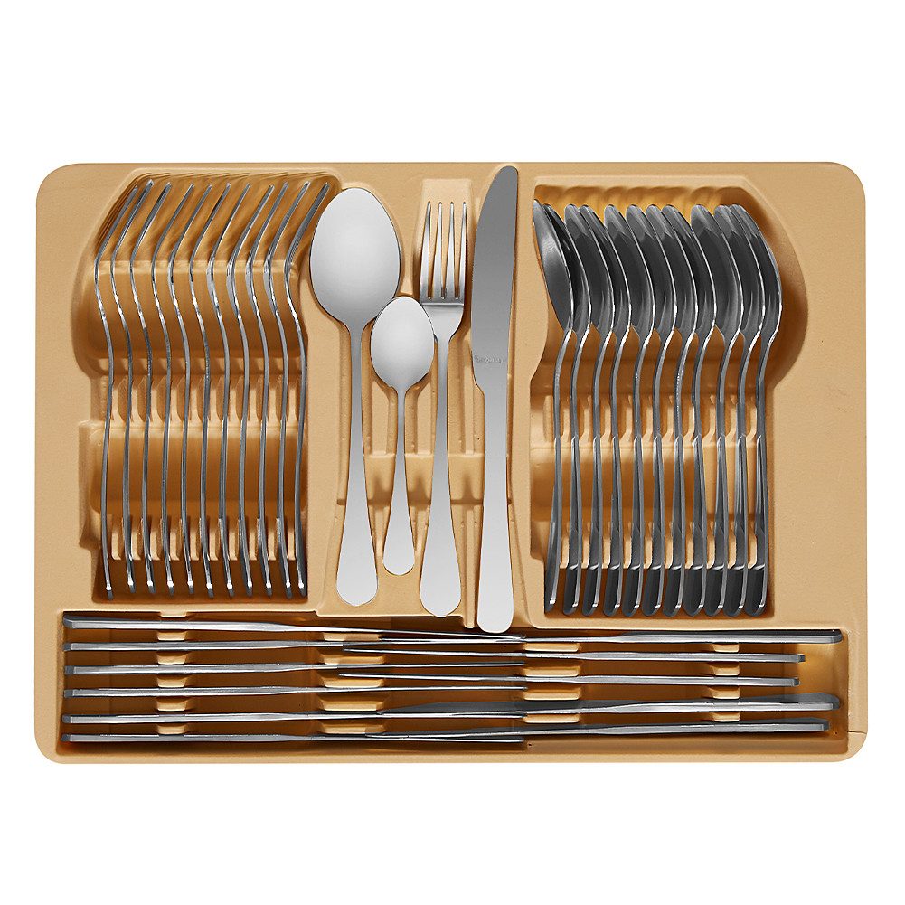 Banaru Design Besteckkoffer Banaru Design Besteckset Koffer 72 tlg. gold, Edelstahl, für bis zu 12 Personen geeignet
