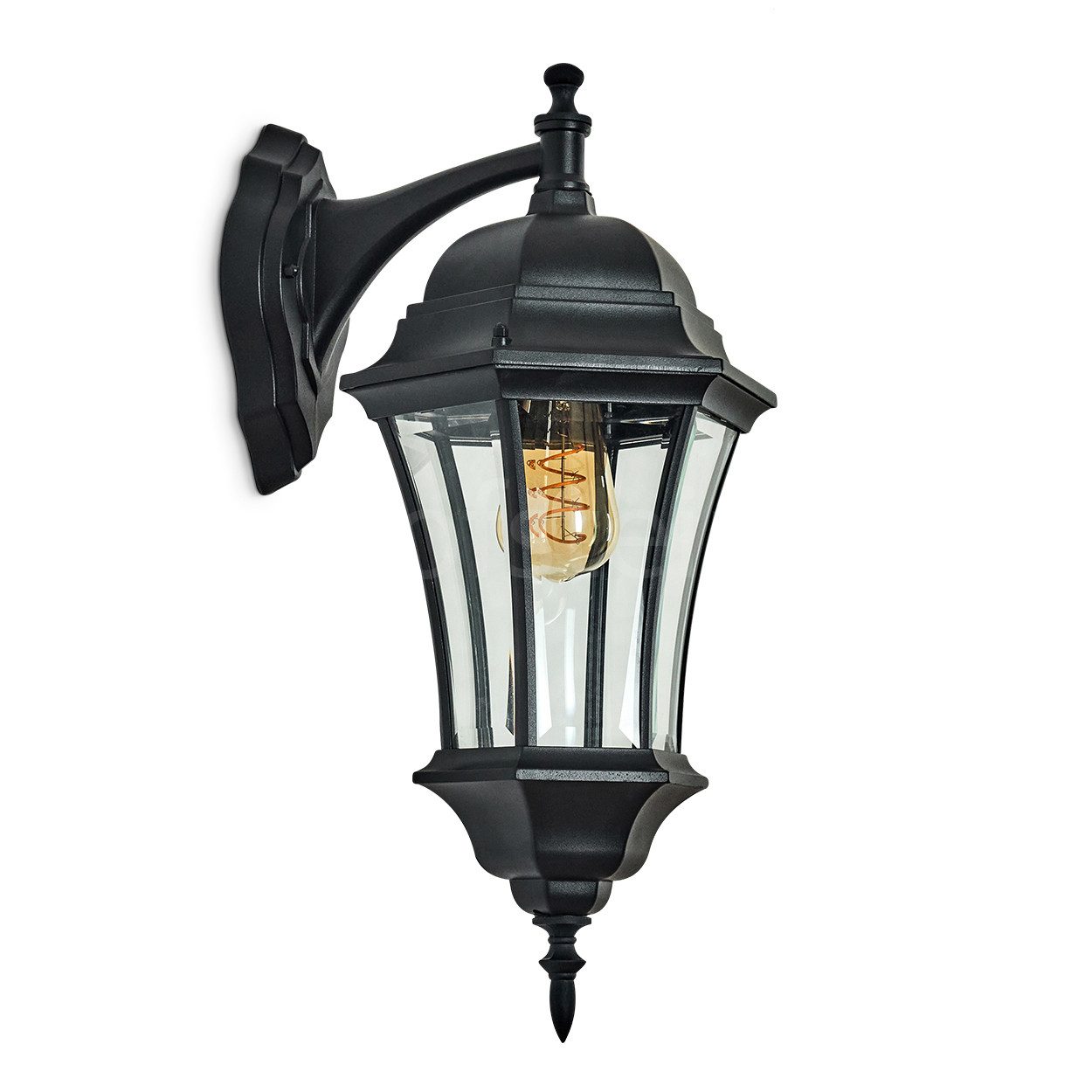 hofstein Außen-Wandleuchte Wandlampe abwärts in antikem günstig online kaufen