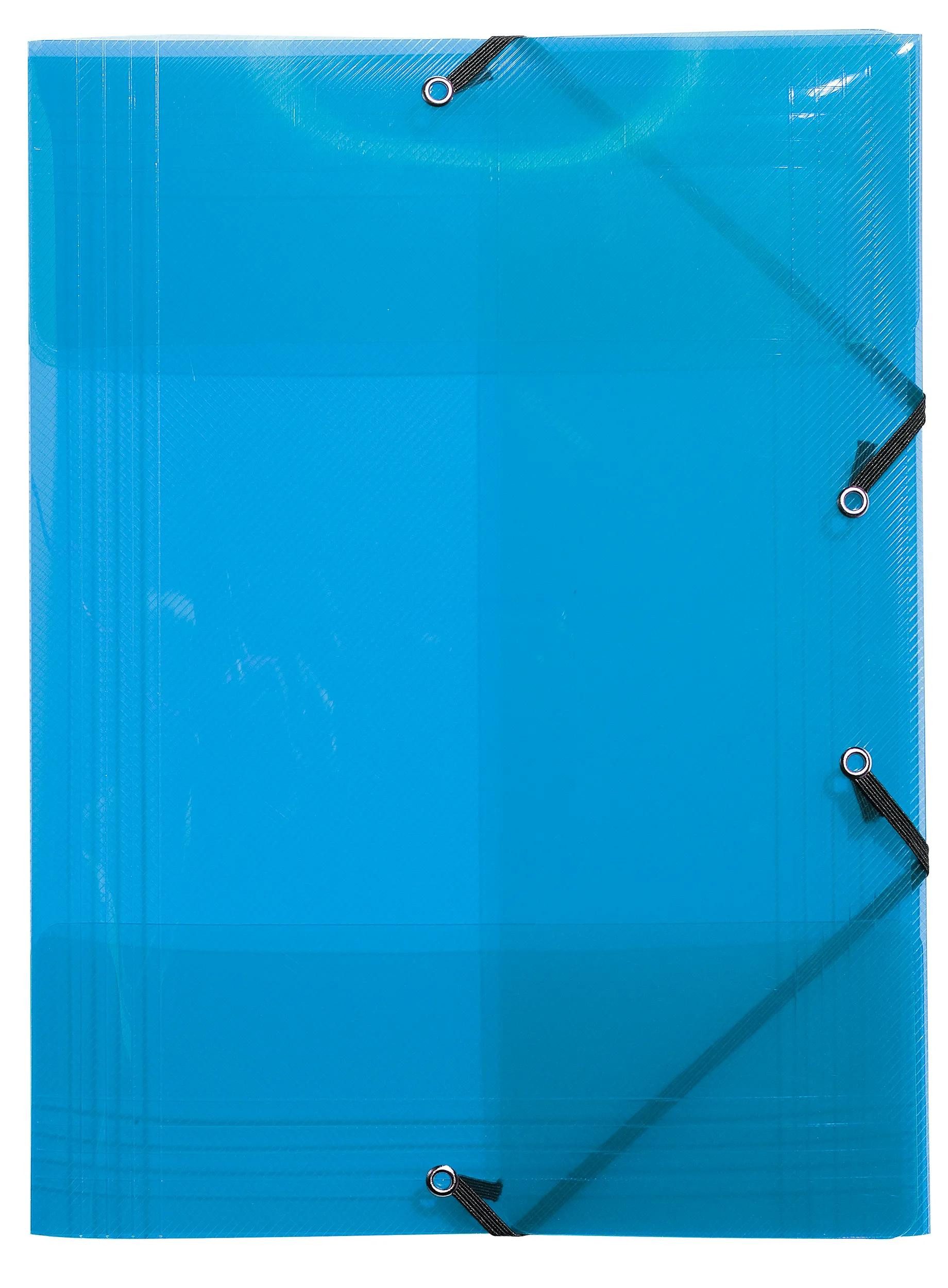 Organisationsmappe 25x Sammelmappe +3 Klappen Gummizug PP 500µ A4 sortiert 56701E