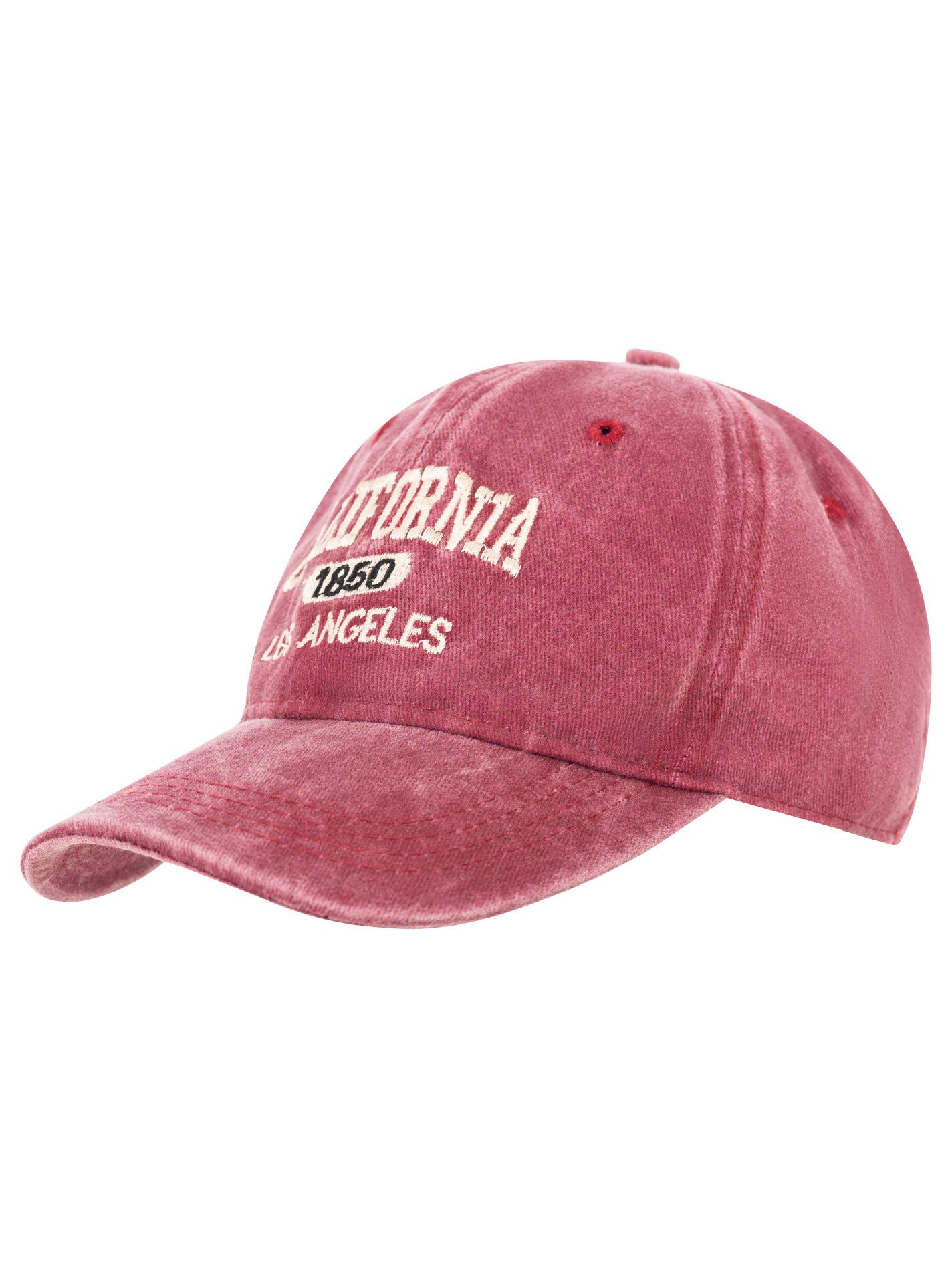 Zwillingsherz Baseball Cap "California" Vintage Look, Statement Stickerei