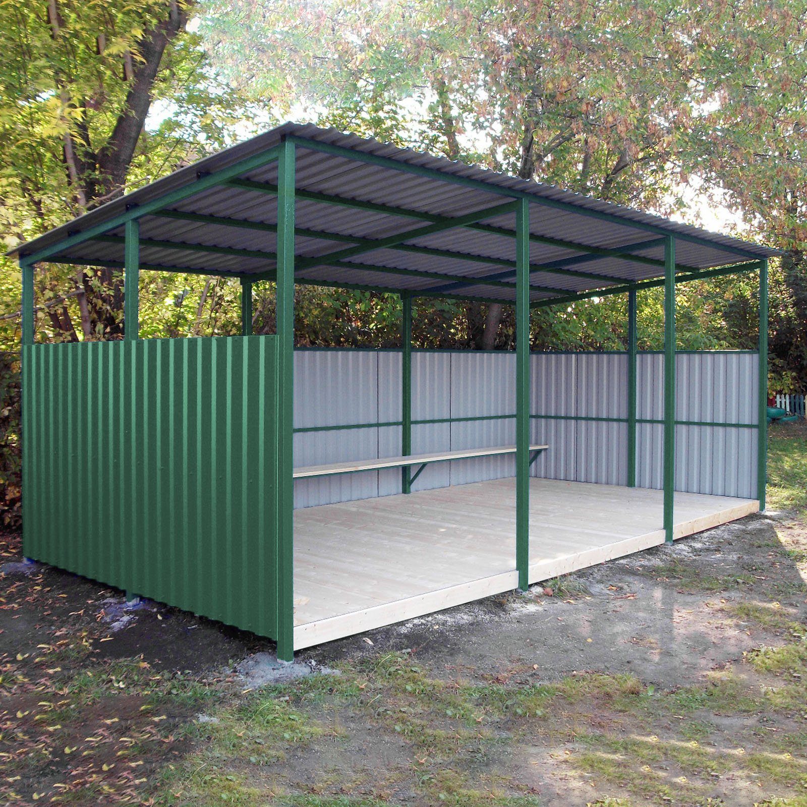 Mondeer Gartenhaus Wellplatten (12-tlg), BxT: 45.00x115.00 günstig online kaufen