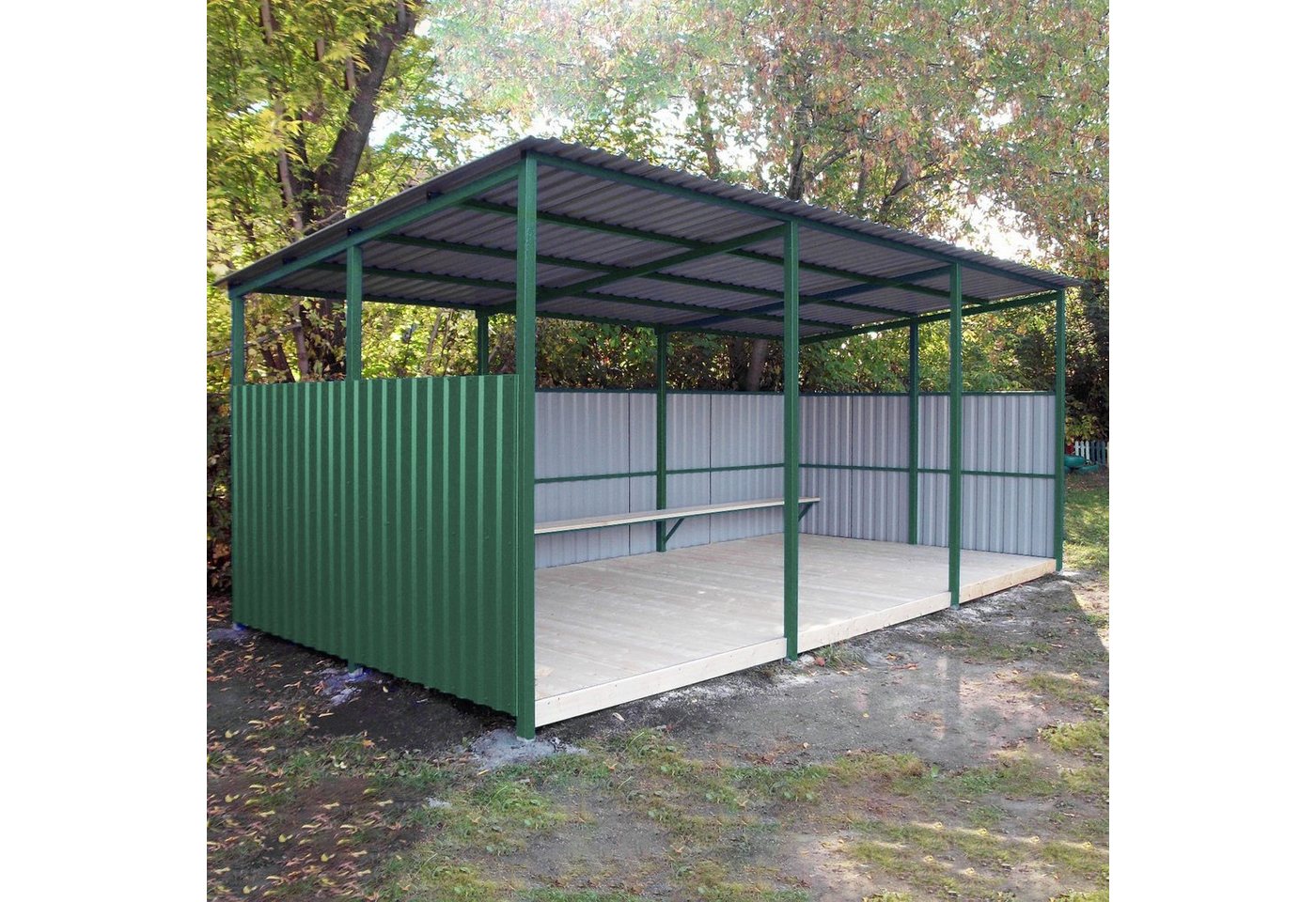 Thumbnail - Mondeer Gartenhaus Wellplatten (12-tlg), BxT: 45.00x115.00 cm, Dachplatten Trapezblech verzinkt Profilblech