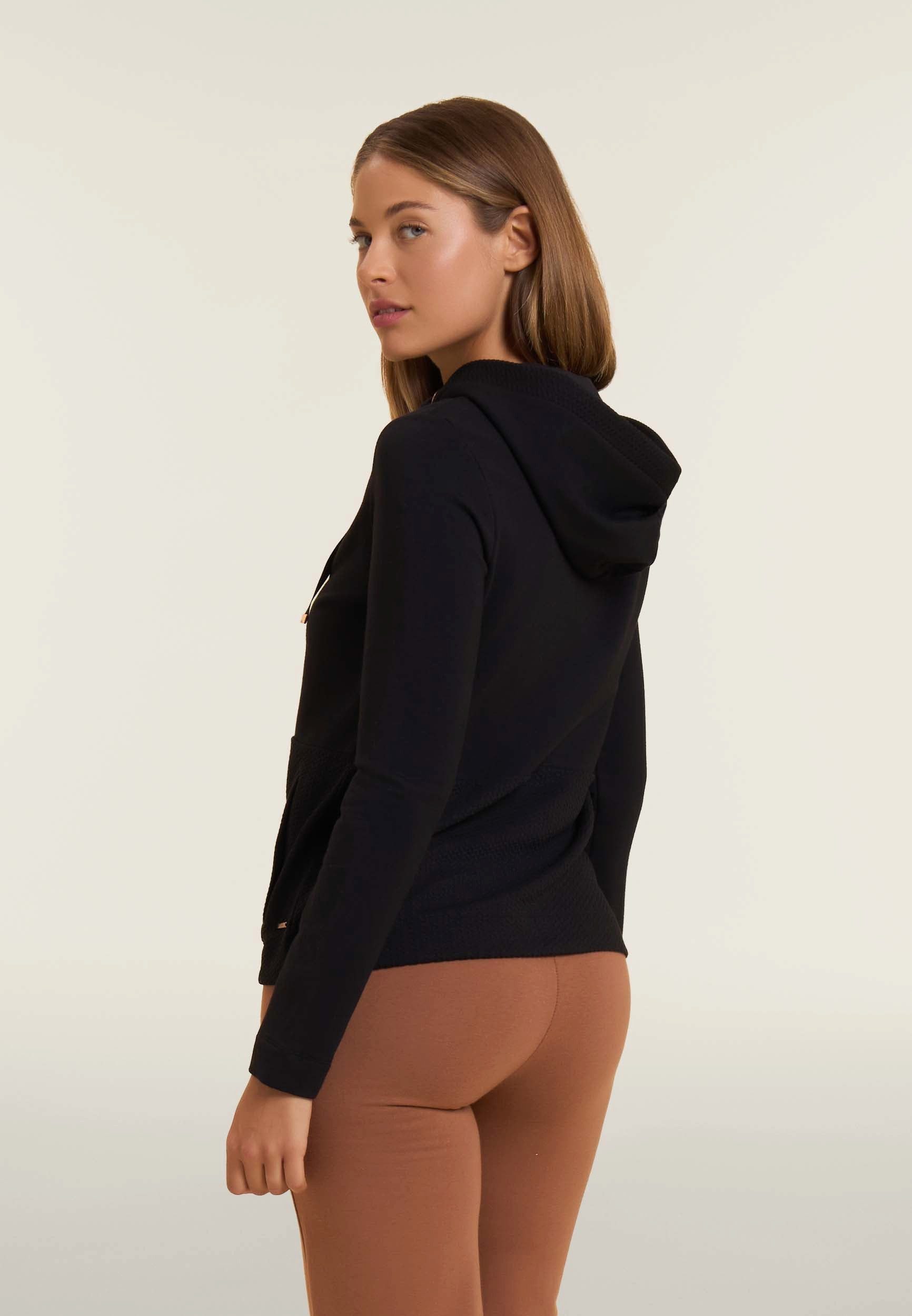 Freddy Kapuzensweatjacke ZIP Hoody Jacket mit Struktur