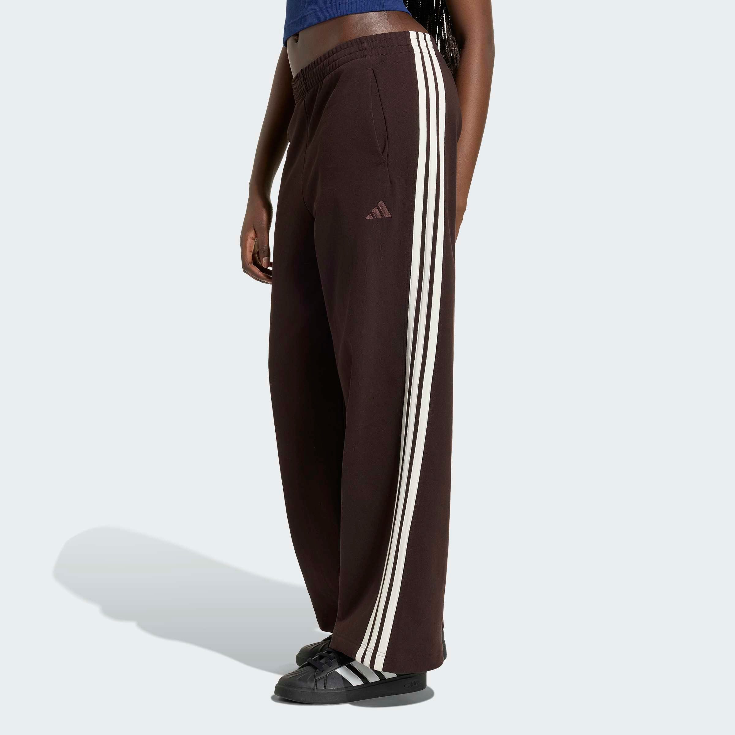 adidas Sportswear Sporthose ADIDAS KIT 3-STREIFEN, WEIT GESCHNITTEN Schwere Premium-Qualität, robuste Stoffstruktur